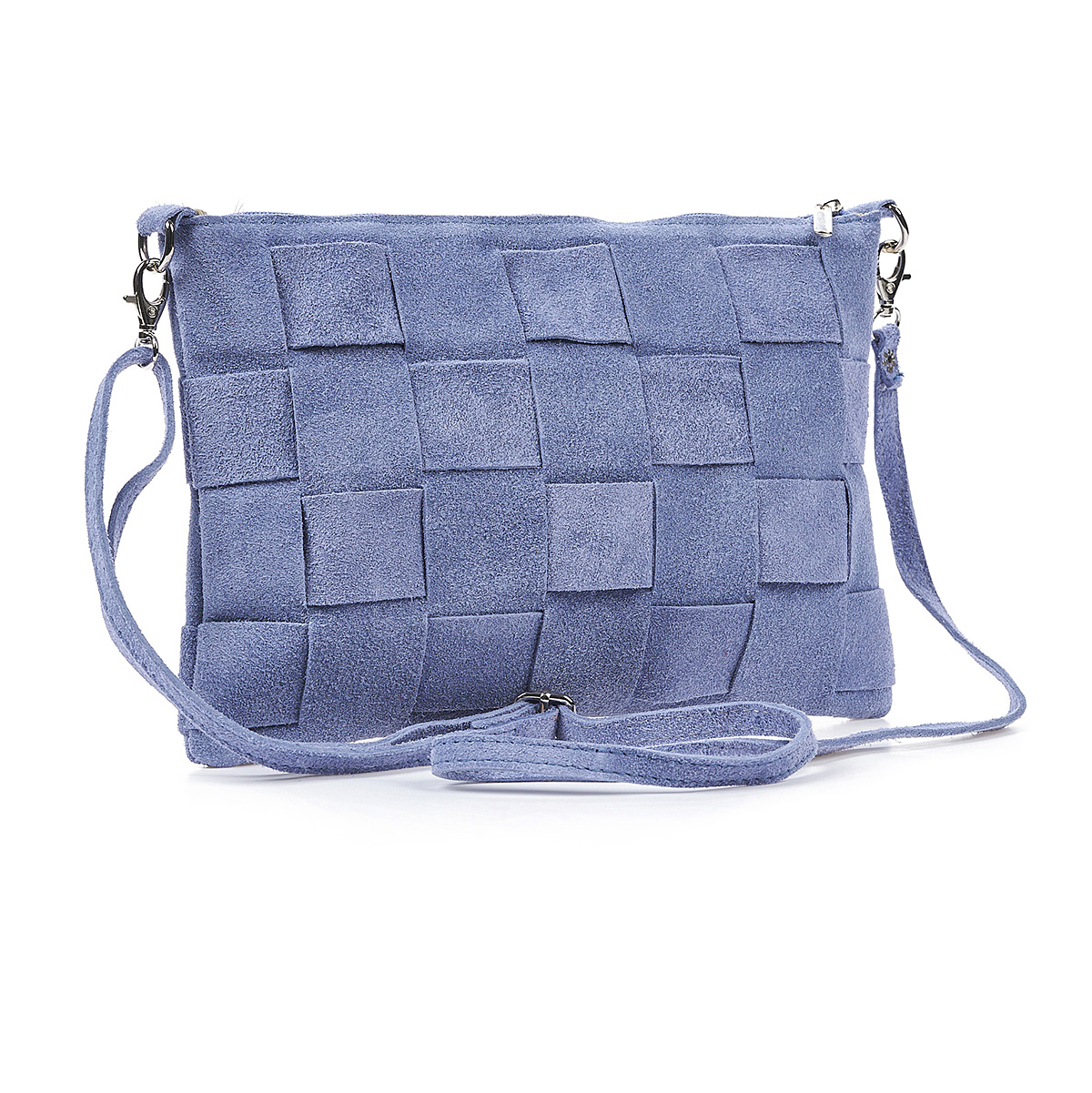 Sequoia Δερμάτινο σουέτ χιαστί τσαντάκι seq-16-1000 Μπλε
