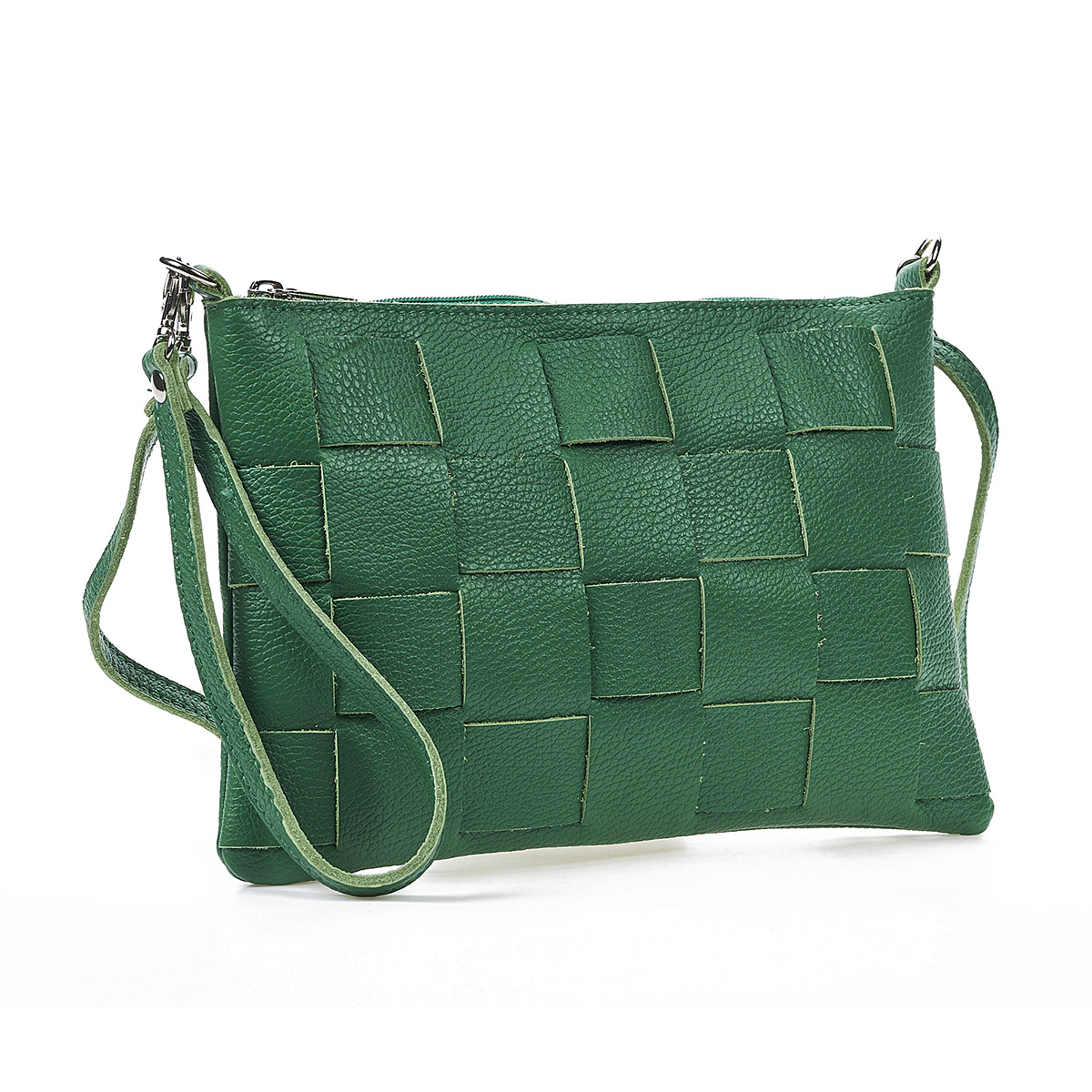Sequoia Δερμάτινο σουέτ χιαστί τσαντάκι seq-16-1001 πράσινο
