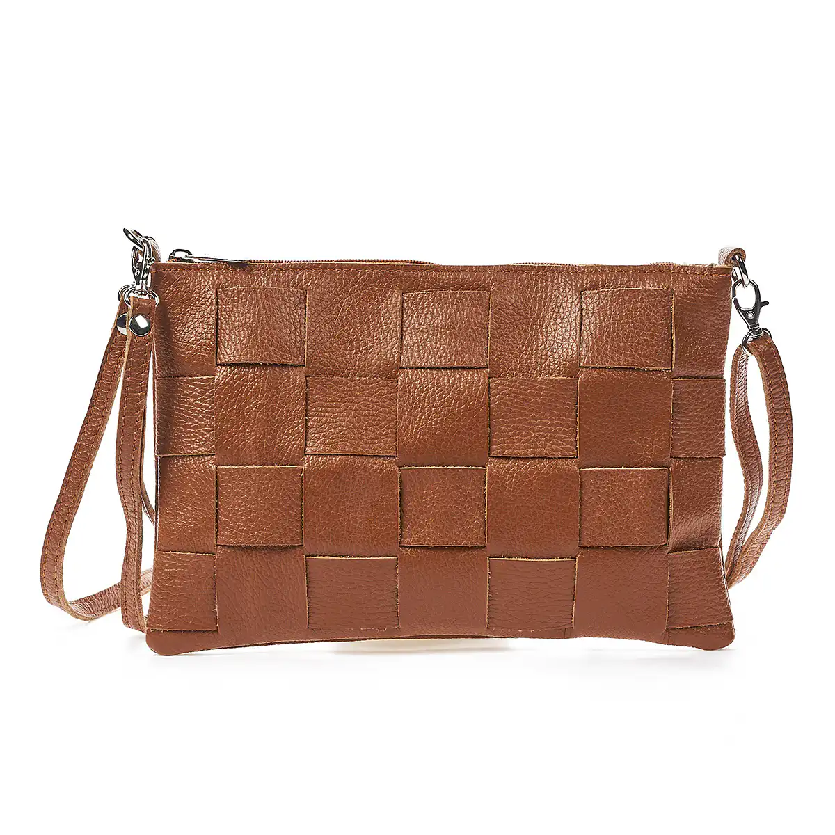 Sequoia Δερμάτινο σουέτ χιαστί τσαντάκι seq-16-1001 Κάμελ