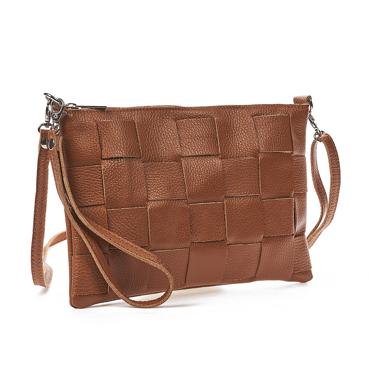 Sequoia Δερμάτινο σουέτ χιαστί τσαντάκι seq-16-1001 Κάμελ