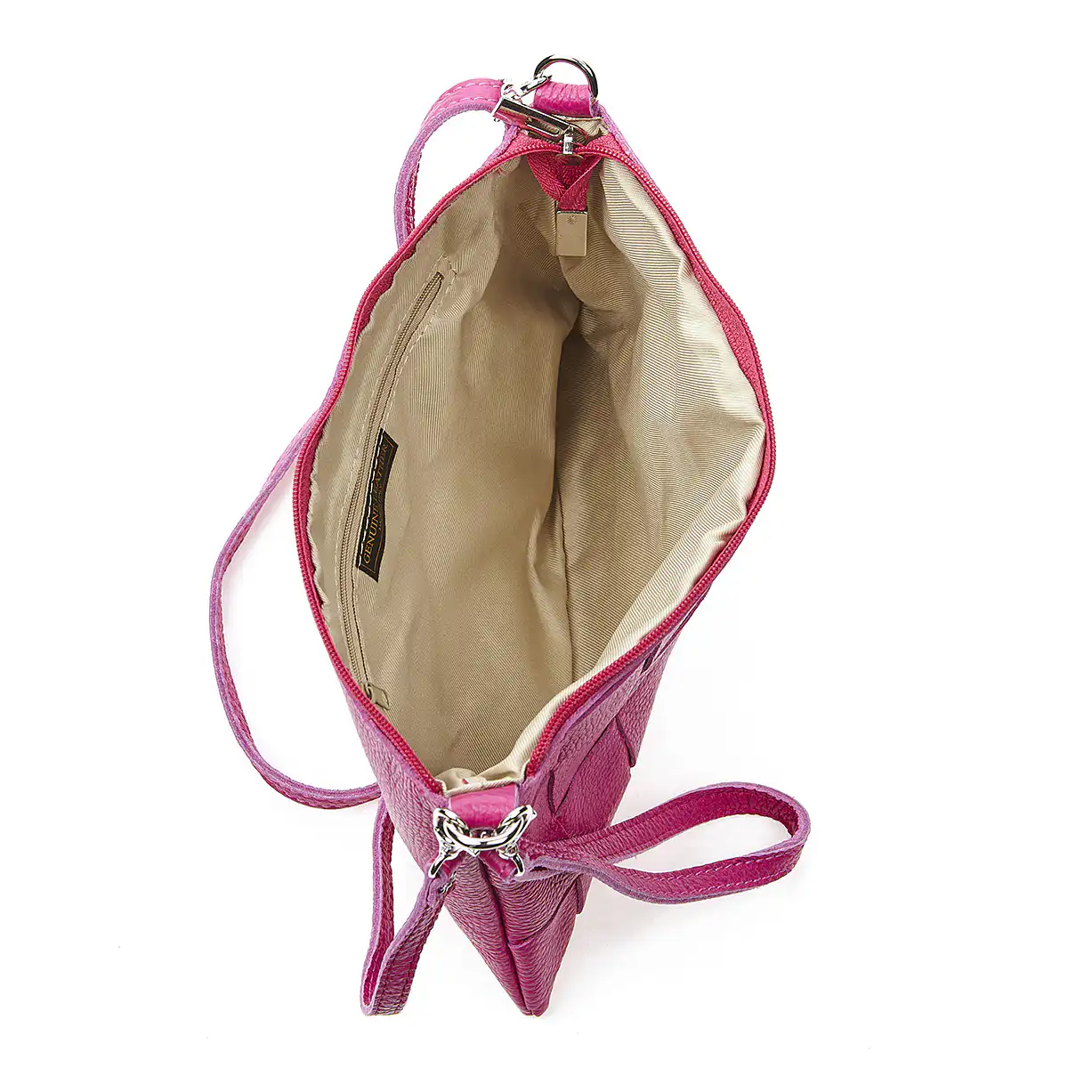 Sequoia Δερμάτινο χιαστί τσαντάκι seq-16-1001 φούξ