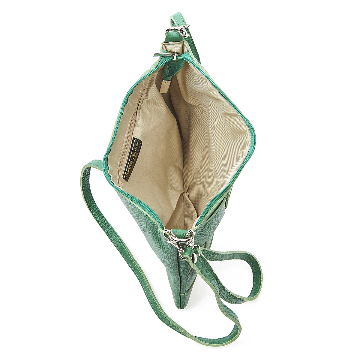 Sequoia Δερμάτινο σουέτ χιαστί τσαντάκι seq-16-1001 πράσινο