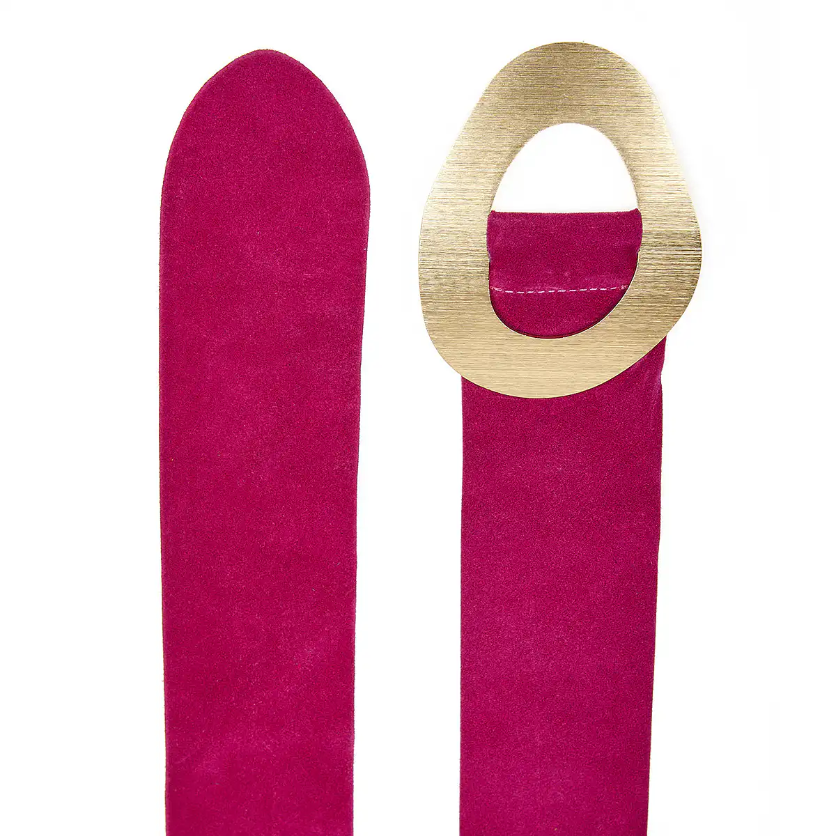 Sequoia Γυναικεία Δερμάτινη σουέτ ζώνη σε χρώμα φούξια