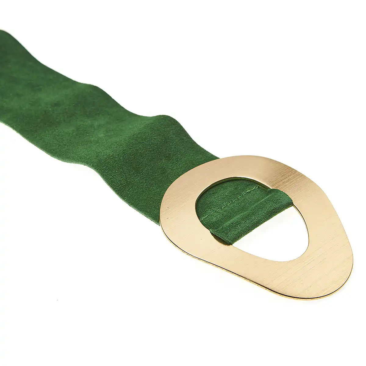 Sequoia Γυναικεία Δερμάτινη σουέτ ζώνη σε χρώμα πράσινο