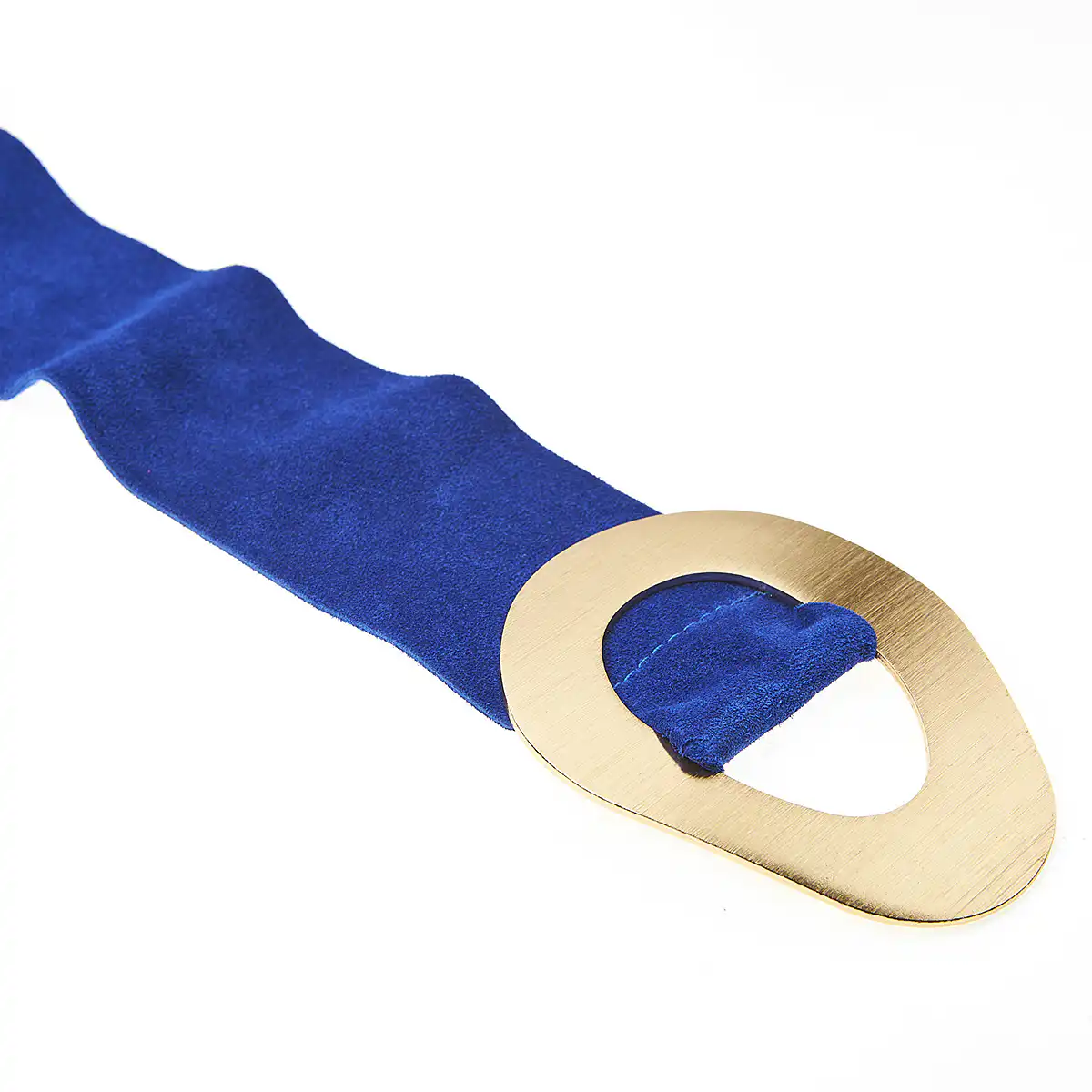 Sequoia Γυναικεία Δερμάτινη σουέτ ζώνη σε χρώμα μπλε