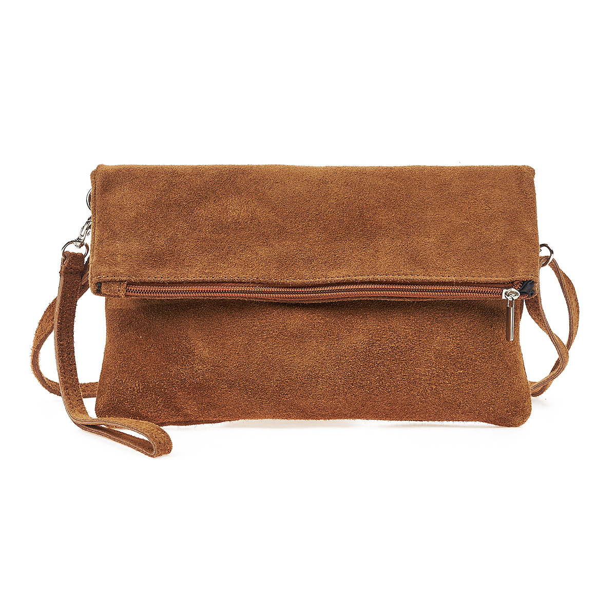 Sequoia Δερμάτινο σουέτ χιαστί τσαντάκι seq-16-1004 καμηλό