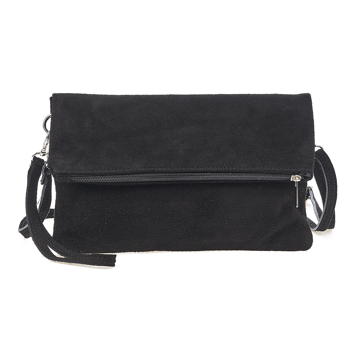 Sequoia Δερμάτινο σουέτ χιαστί τσαντάκι seq-16-1004 μαύρο