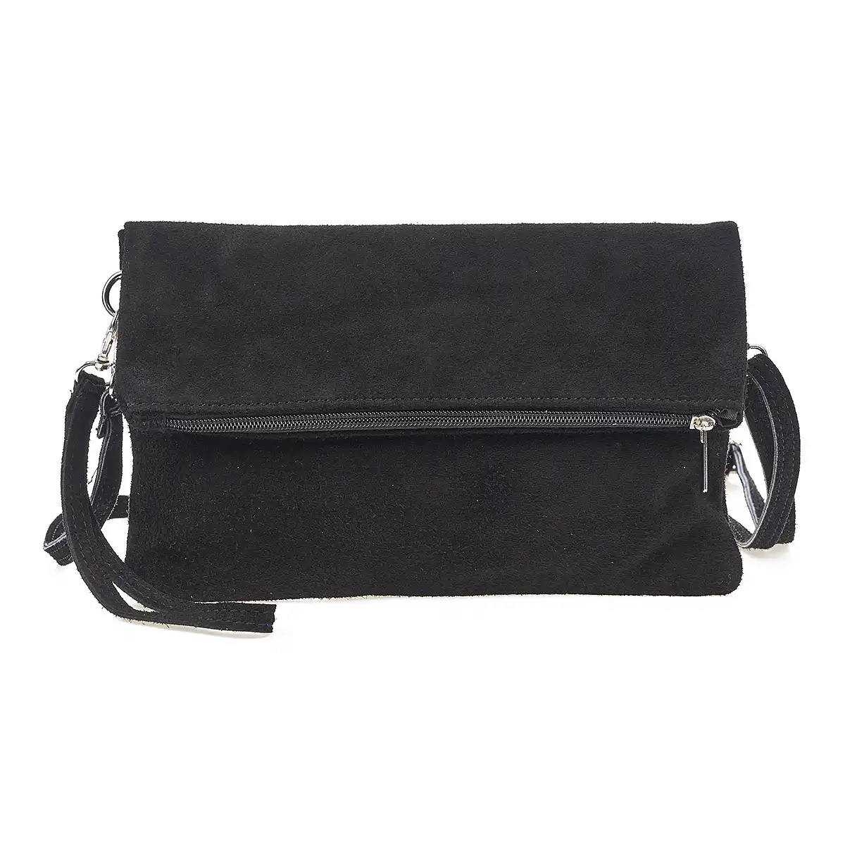 Sequoia Δερμάτινο σουέτ χιαστί τσαντάκι seq-16-1004 μαύρο