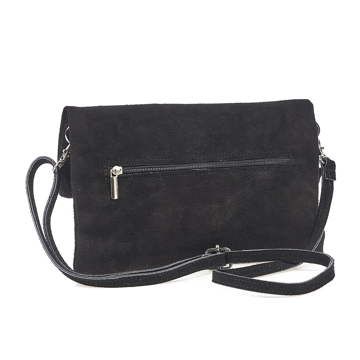 Sequoia Δερμάτινο σουέτ χιαστί τσαντάκι seq-16-1004 μαύρο