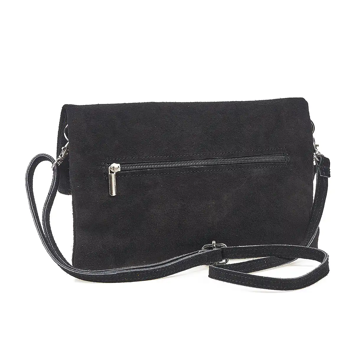 Sequoia Δερμάτινο σουέτ χιαστί τσαντάκι seq-16-1004 μαύρο