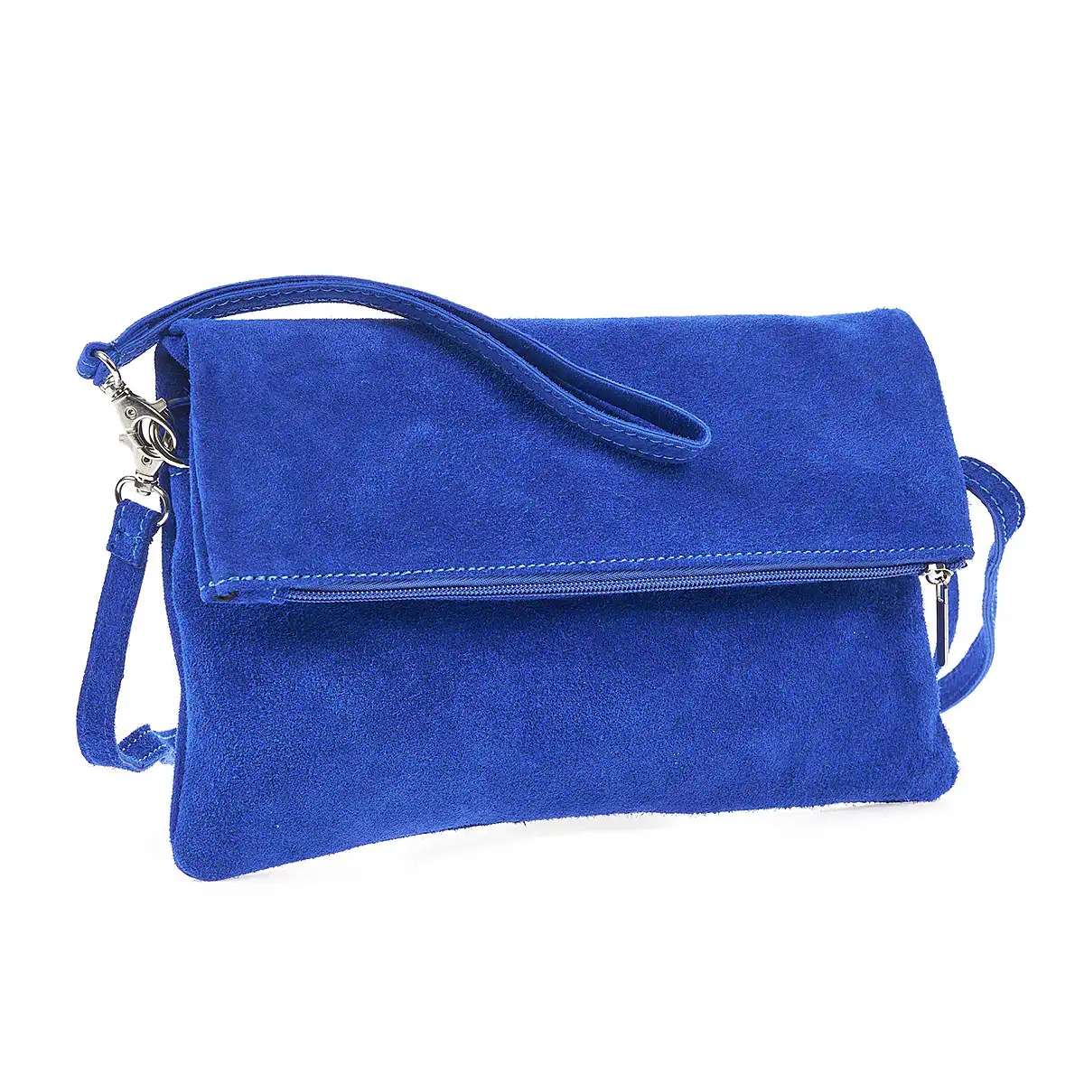 Sequoia Δερμάτινο σουέτ χιαστί τσαντάκι seq-16-1004 μπλε