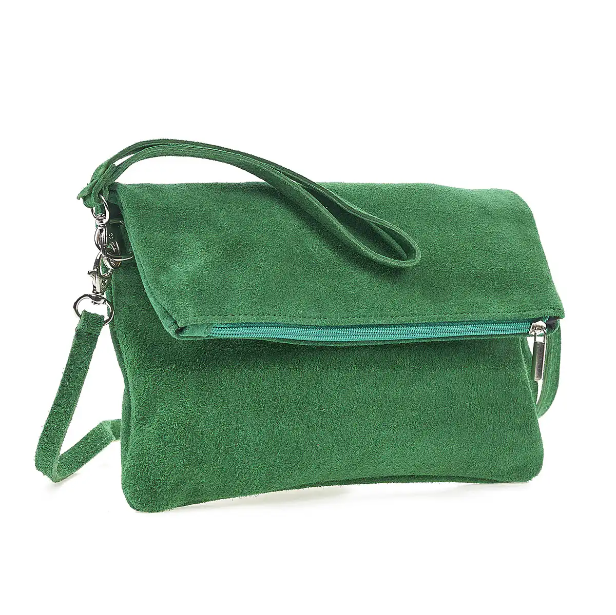 Sequoia Δερμάτινο σουέτ χιαστί τσαντάκι seq-16-1004 πράσινο