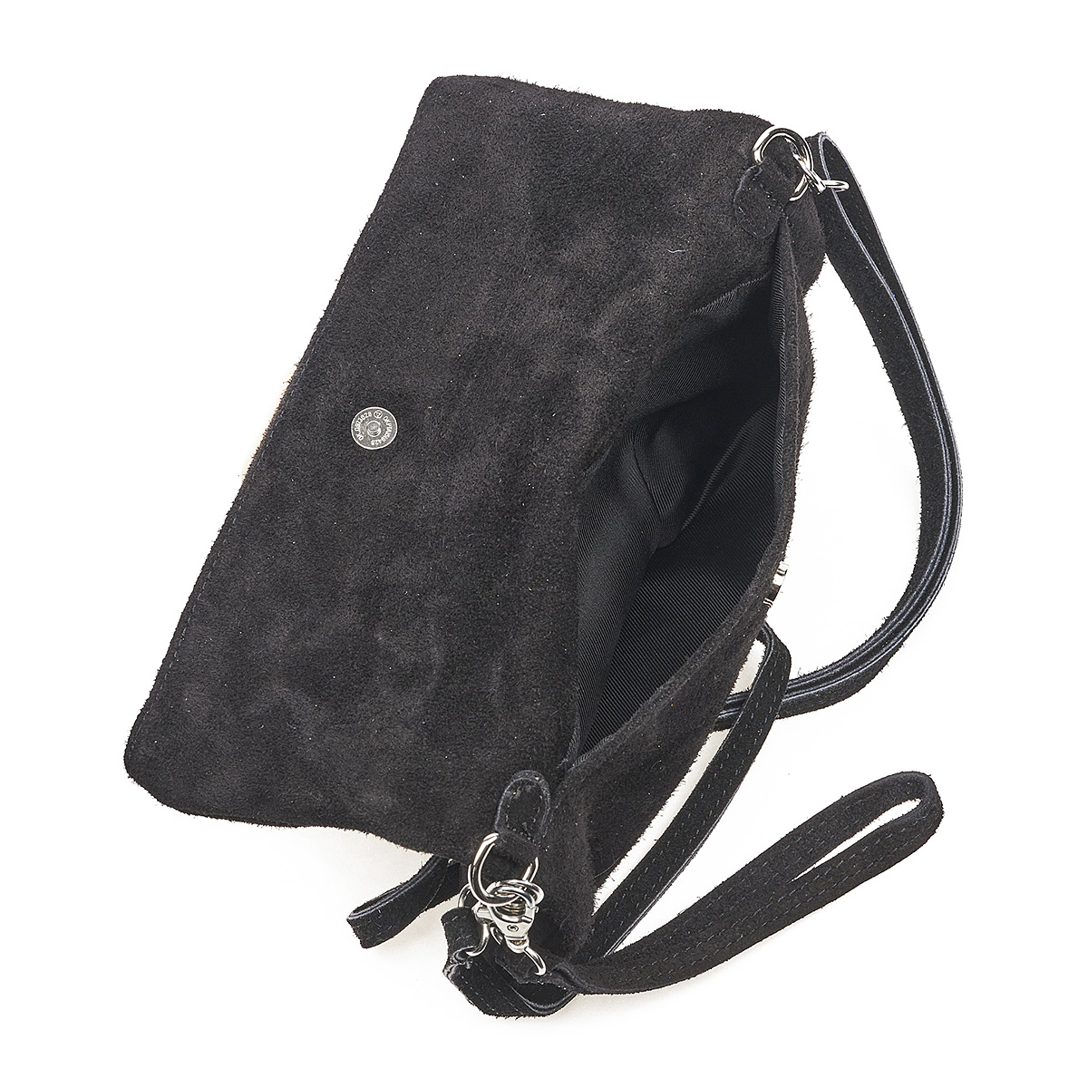 Sequoia Δερμάτινο σουέτ χιαστί τσαντάκι seq-16-1004 μαύρο