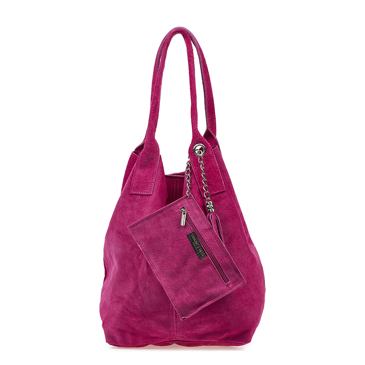 Sequoia Δερμάτινη Σουέτ Τσάντα Χειρός-Ώμου seq-16-1002 φουξ Sequoia Δερμάτινη Σουέτ Τσάντα Χειρός-Ώμου seq-16-1002 φουξ