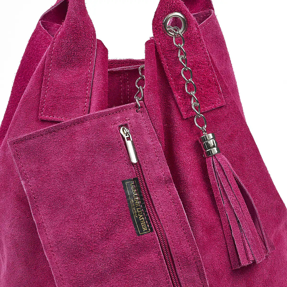 Sequoia Δερμάτινη Σουέτ Τσάντα Χειρός-Ώμου seq-16-1002 φουξ