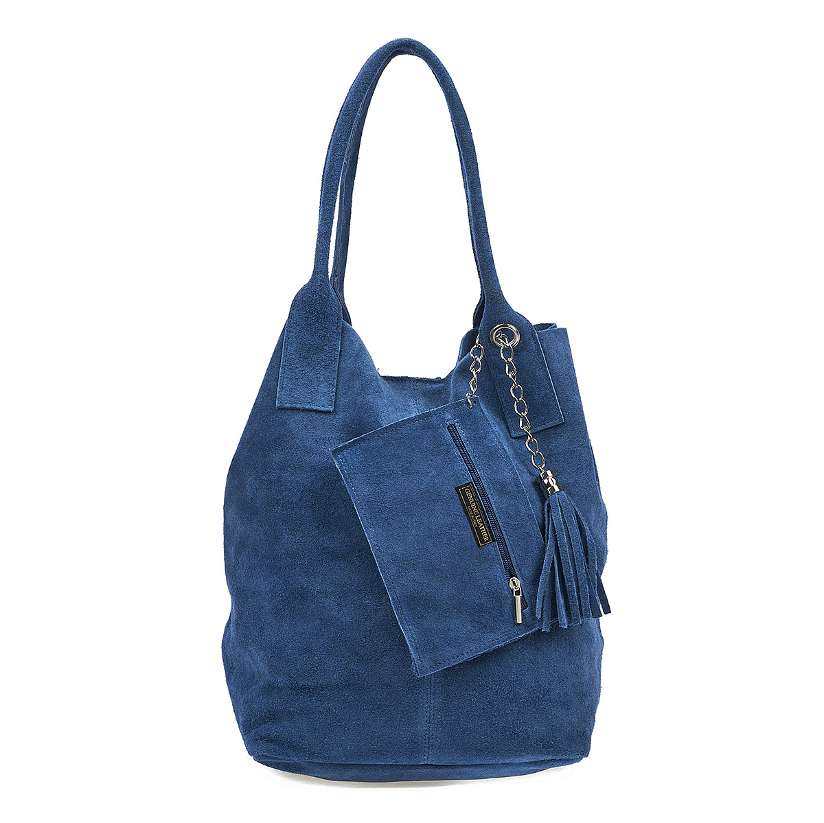 Sequoia Δερμάτινη Σουέτ Τσάντα Χειρός-Ώμου seq-16-1002 μπλε Sequoia Δερμάτινη Σουέτ Τσάντα Χειρός-Ώμου seq-16-1002 μπλε