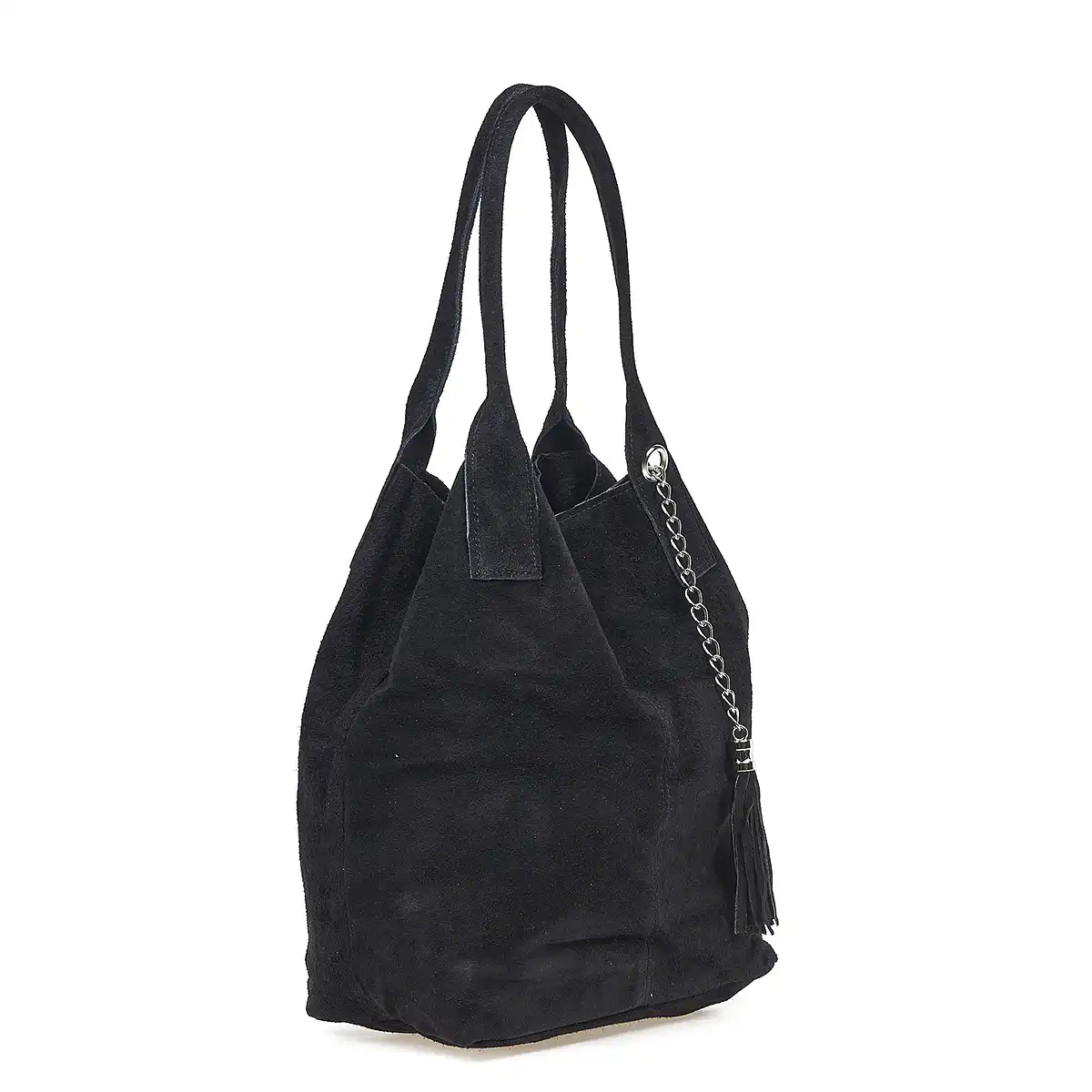 Sequoia Δερμάτινη Σουέτ Τσάντα Χειρός-Ώμου seq-16-1002 μαύρο