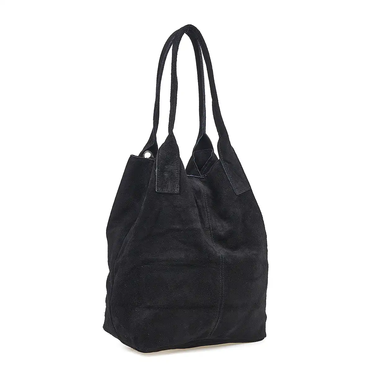 Sequoia Δερμάτινη Σουέτ Τσάντα Χειρός-Ώμου seq-16-1002 μαύρο