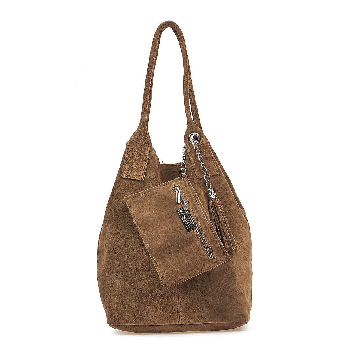 Sequoia Δερμάτινη Σουέτ Τσάντα Χειρός-Ώμου seq-16-1002 πούρου Sequoia Δερμάτινη Σουέτ Τσάντα Χειρός-Ώμου seq-16-1002 πούρου