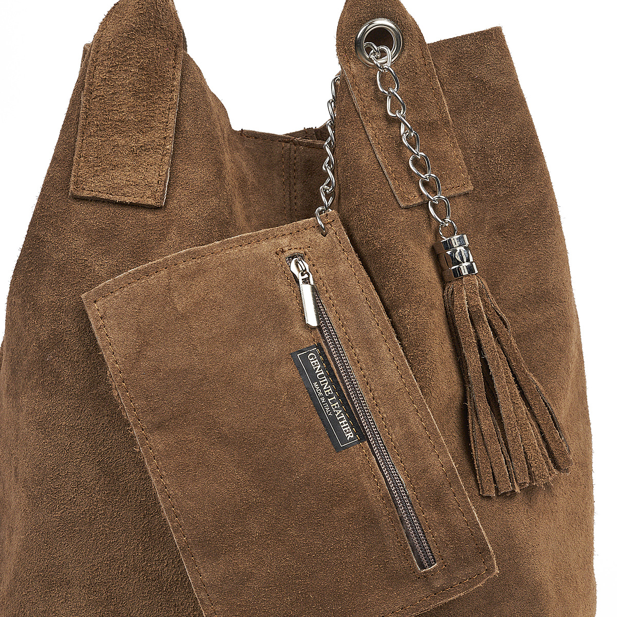 Sequoia Δερμάτινη Σουέτ Τσάντα Χειρός-Ώμου seq-16-1002 πούρου