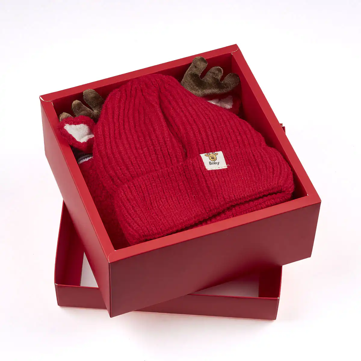 Χριστουγεννιάτικο παιδικό σετ σκουφί-κασκόλ-γάντια LH-1 κόκκινο Χριστουγεννιάτικο παιδικό σετ σκουφί-κασκόλ-γάντια LH-1 κόκκινο