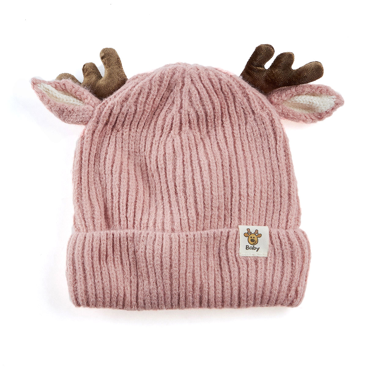 Χριστουγεννιάτικο παιδικό σετ σκουφί-κασκόλ-γάντια LH-1 ροζ