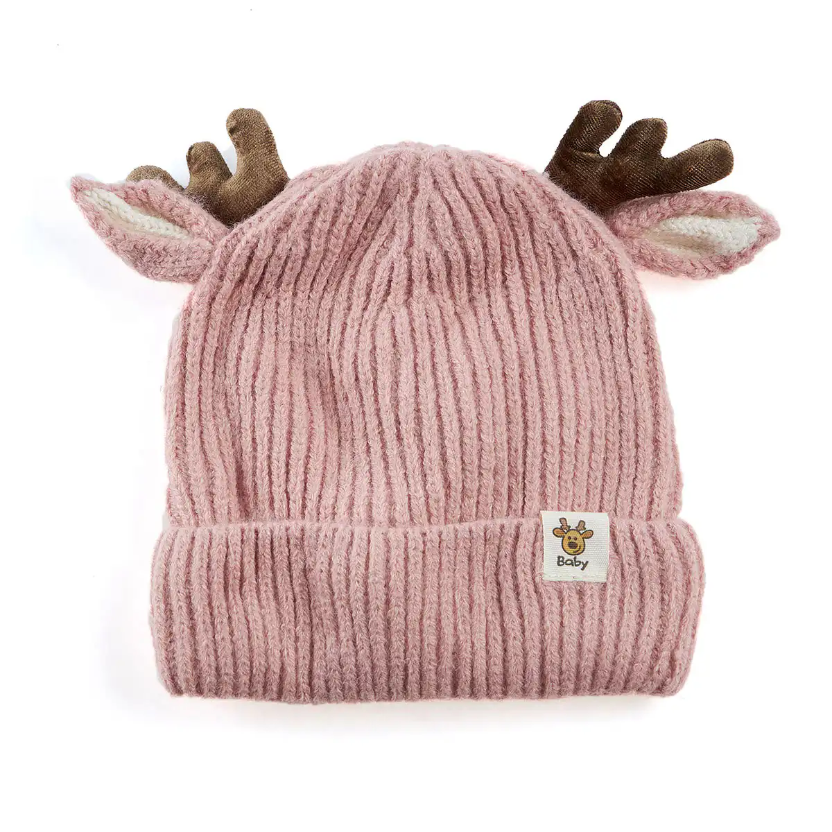 Χριστουγεννιάτικο παιδικό σετ σκουφί-κασκόλ-γάντια LH-1 ροζ