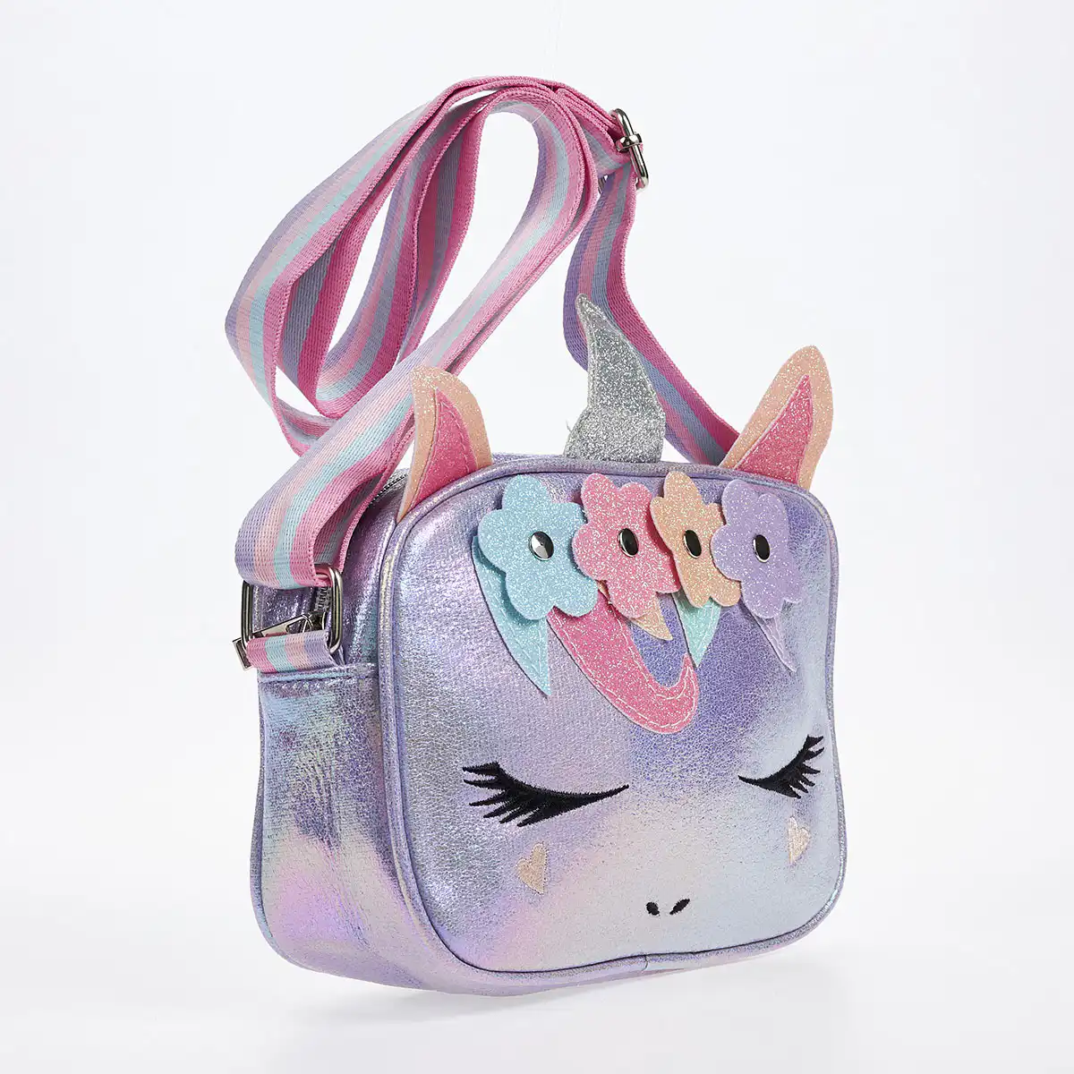 Παιδικό Χιαστί τσαντάκι Seven Icon ΧΧ527-1 Λιλά