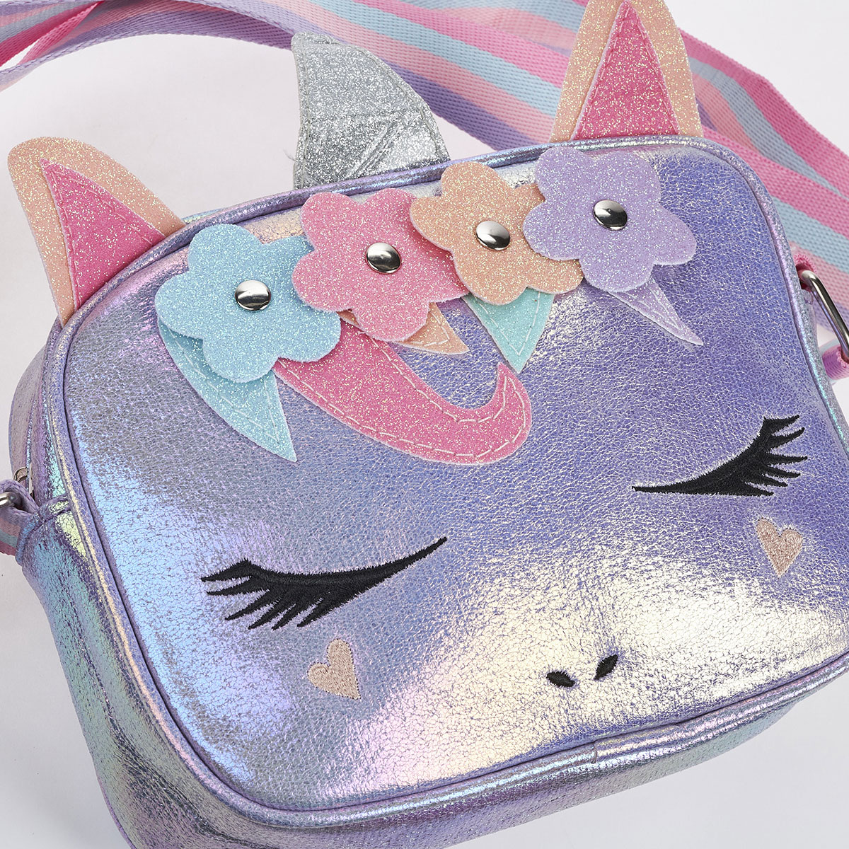 Παιδικό Χιαστί τσαντάκι Seven Icon ΧΧ527-1 Λιλά