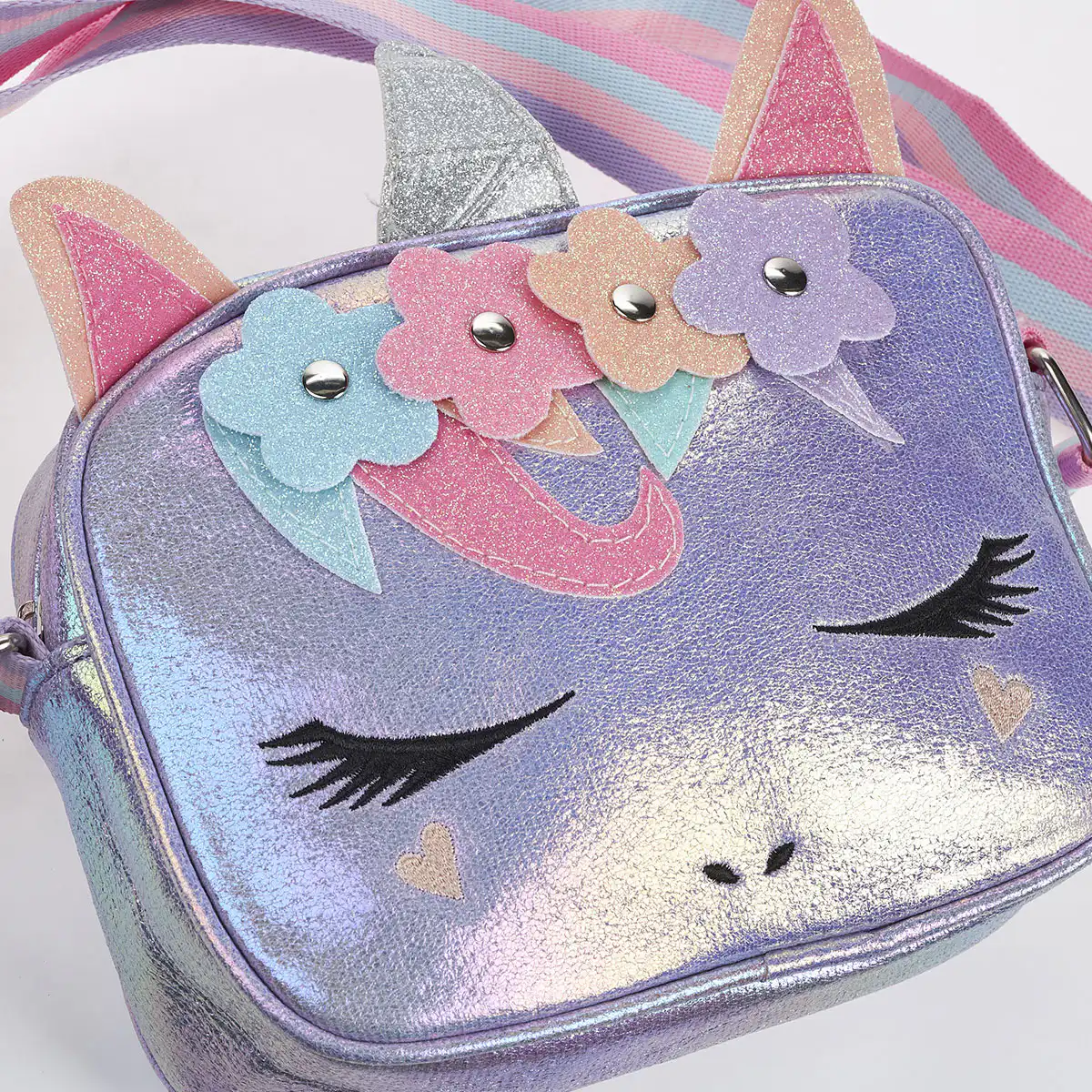 Παιδικό Χιαστί τσαντάκι Seven Icon ΧΧ527-1 Λιλά