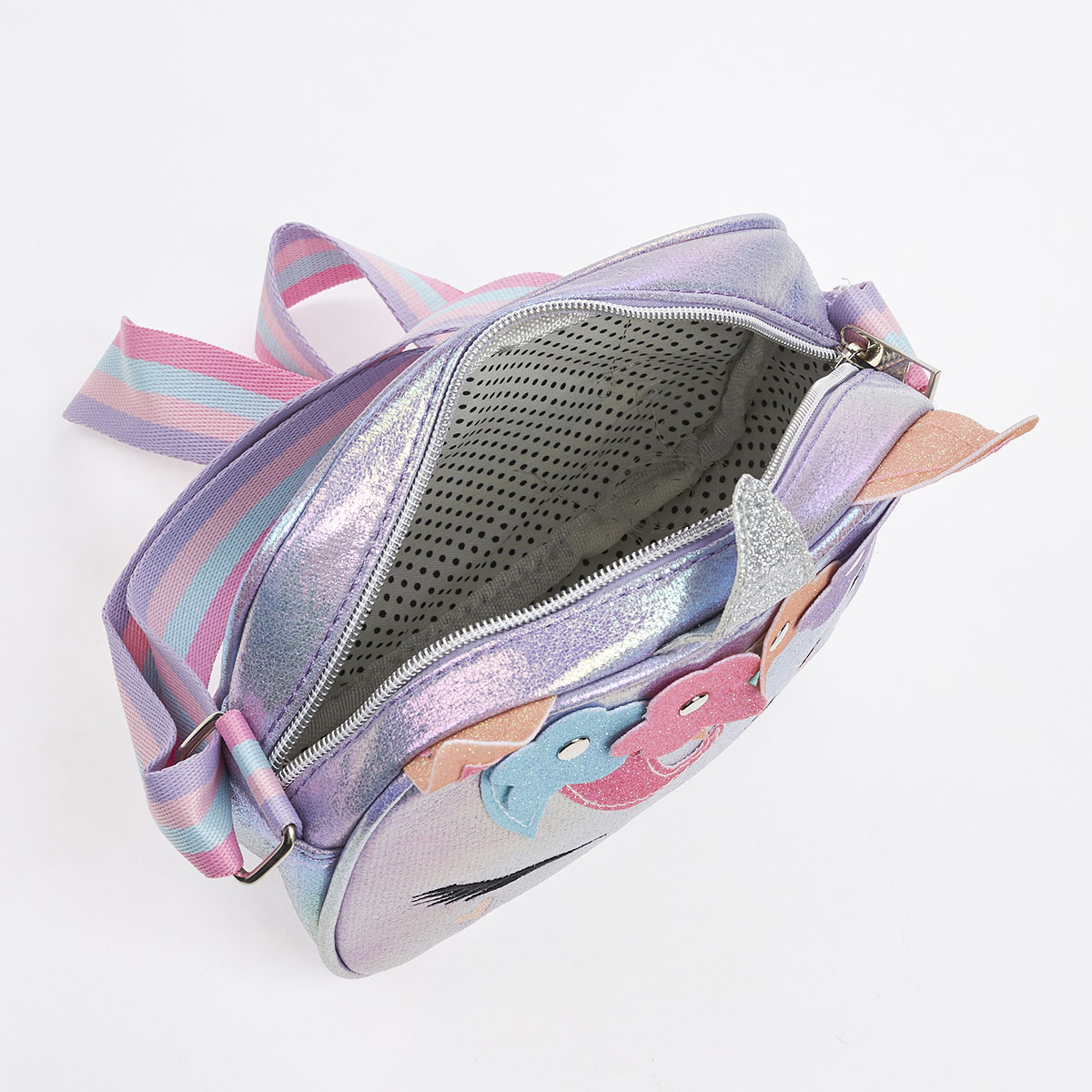 Παιδικό Χιαστί τσαντάκι Seven Icon ΧΧ527-1 Λιλά