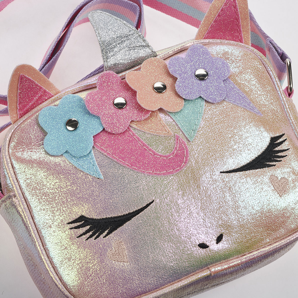 Παιδικό Χιαστί τσαντάκι Seven Icon ΧΧ527-1 Ροζ