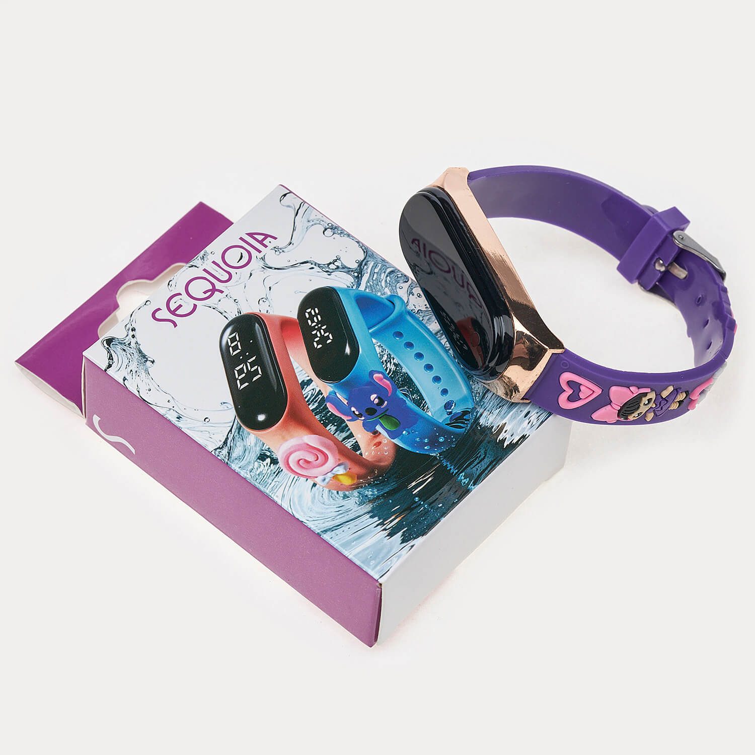 Sequoia Αδιάβροχο Ρολόι LED με Λουράκι Καουτσούκ και Σχέδιο AG-121 πράσινο