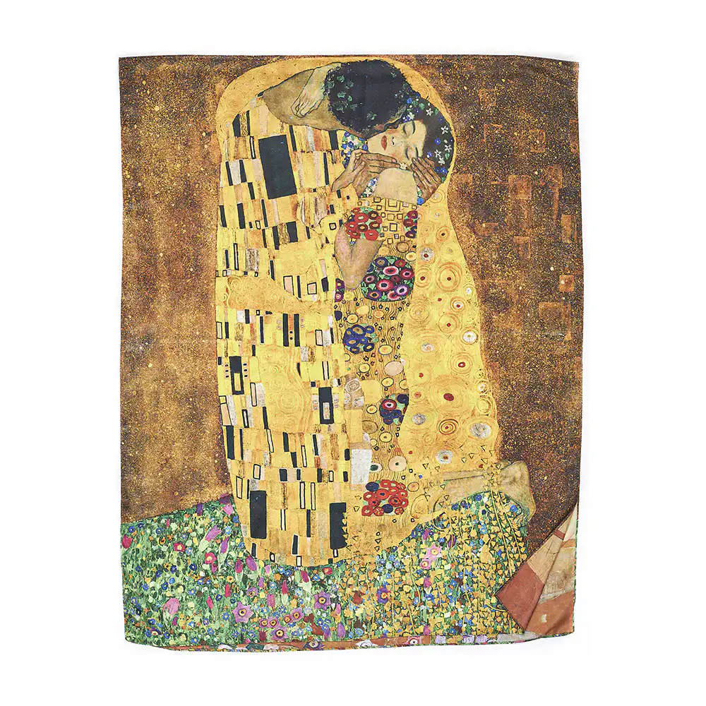 Sequoia Γυναίκειο τετράγωνο μαντήλι Frida Kalho με λουλούδια seq-06-01 70x70cm