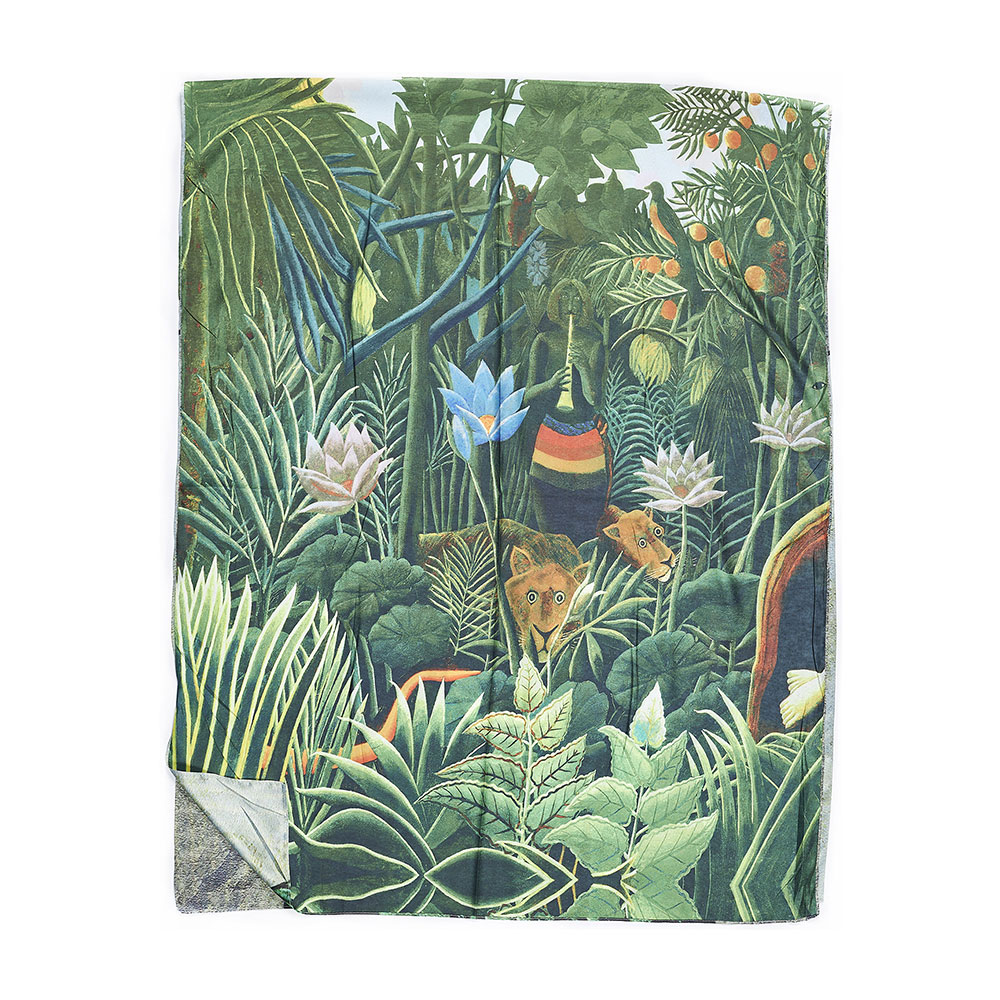 Sequoia Γυναίκεια Εσάρπα Διπλής οψης Frida Kalho με λουλούδια seq-06-09 70x180cm