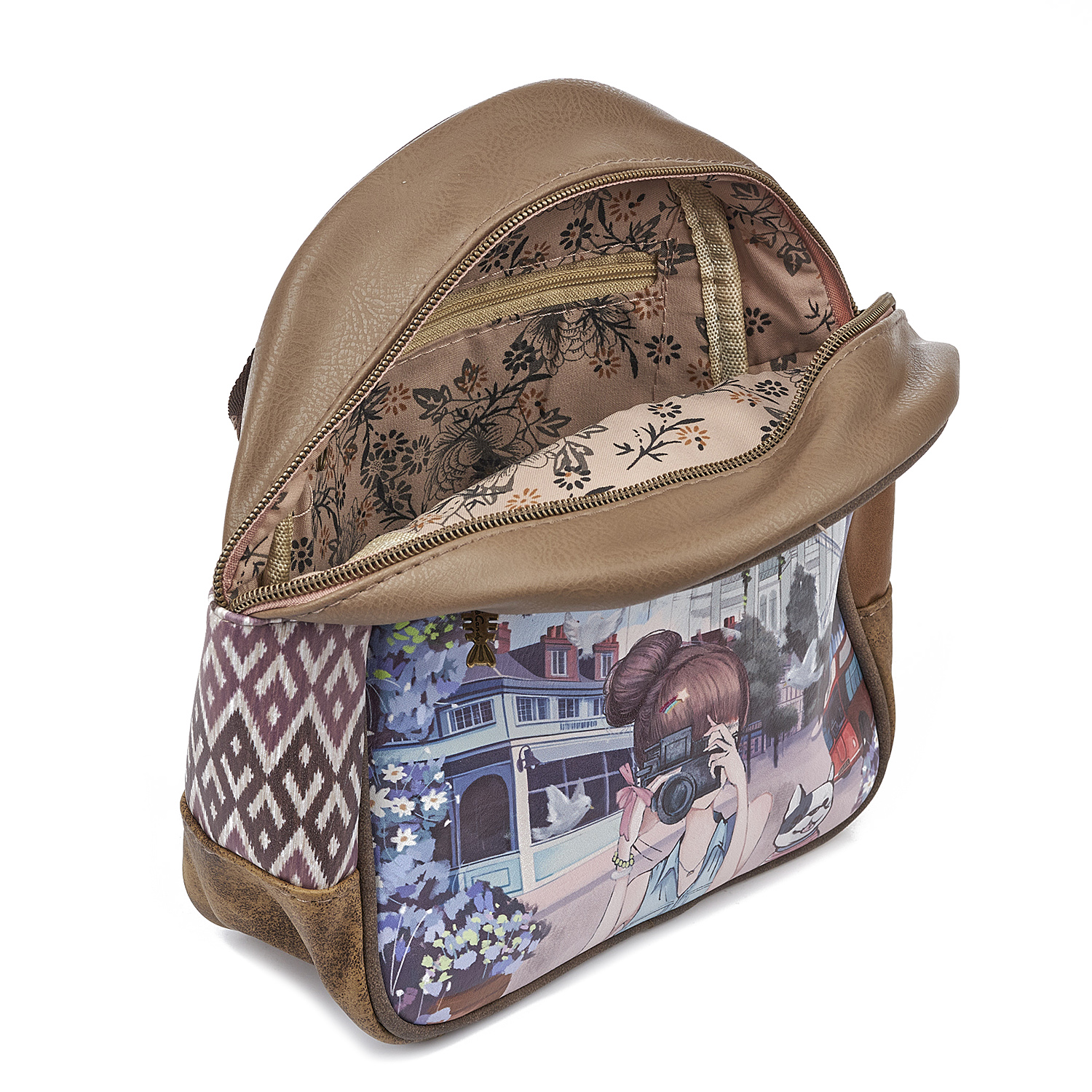 Γυναικεία Τσάντα Πλάτης Μικρού μεγέθους Sweet Candy CGCB840-11 autobus Γυναικεία Τσάντα Πλάτης Μικρού μεγέθους Sweet Candy CGCB840-11 autobus