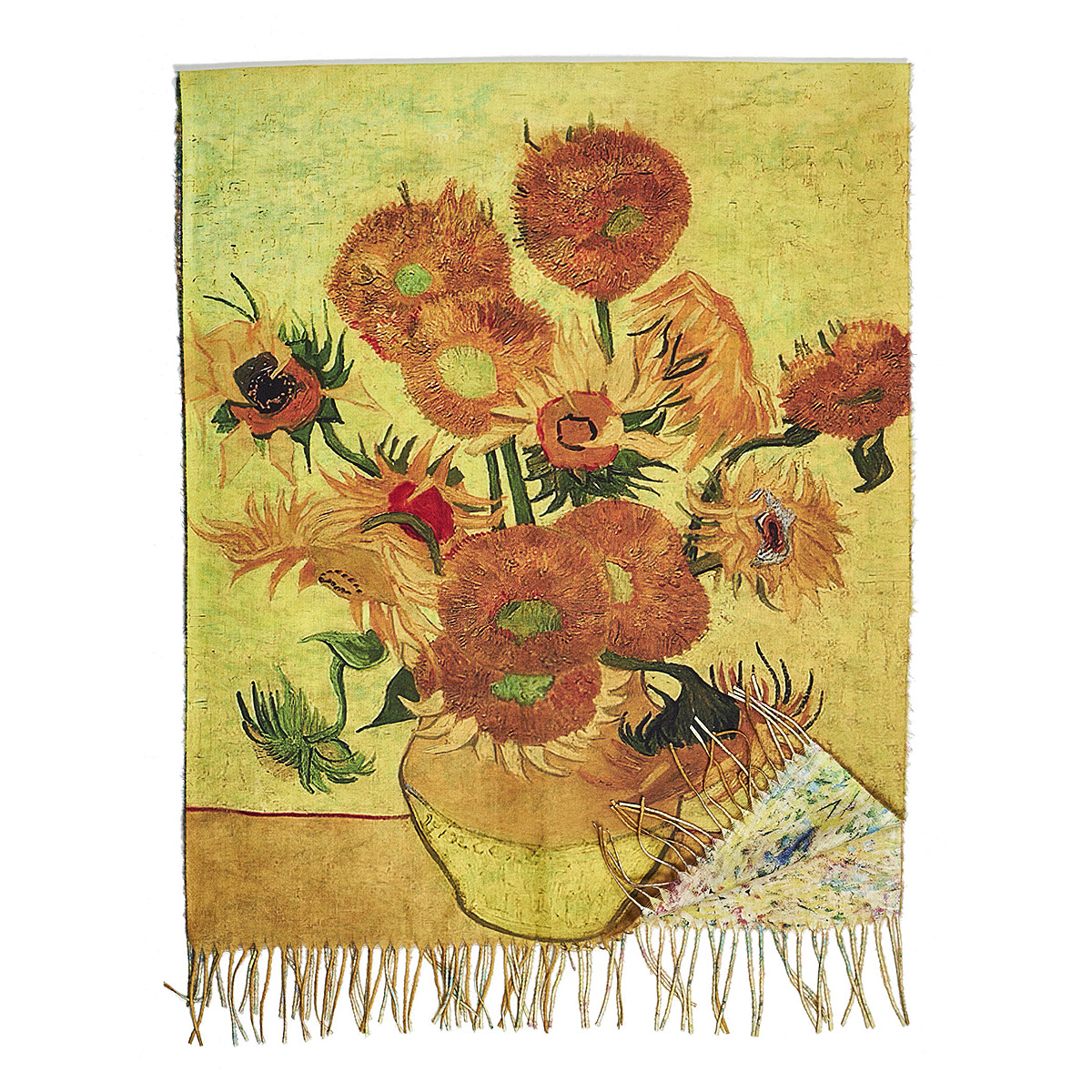 Sequoia Γυναικεία Πασμίνα Διπλής Όψης Van Gogh Sunflowers (1887) 06-28 multi color