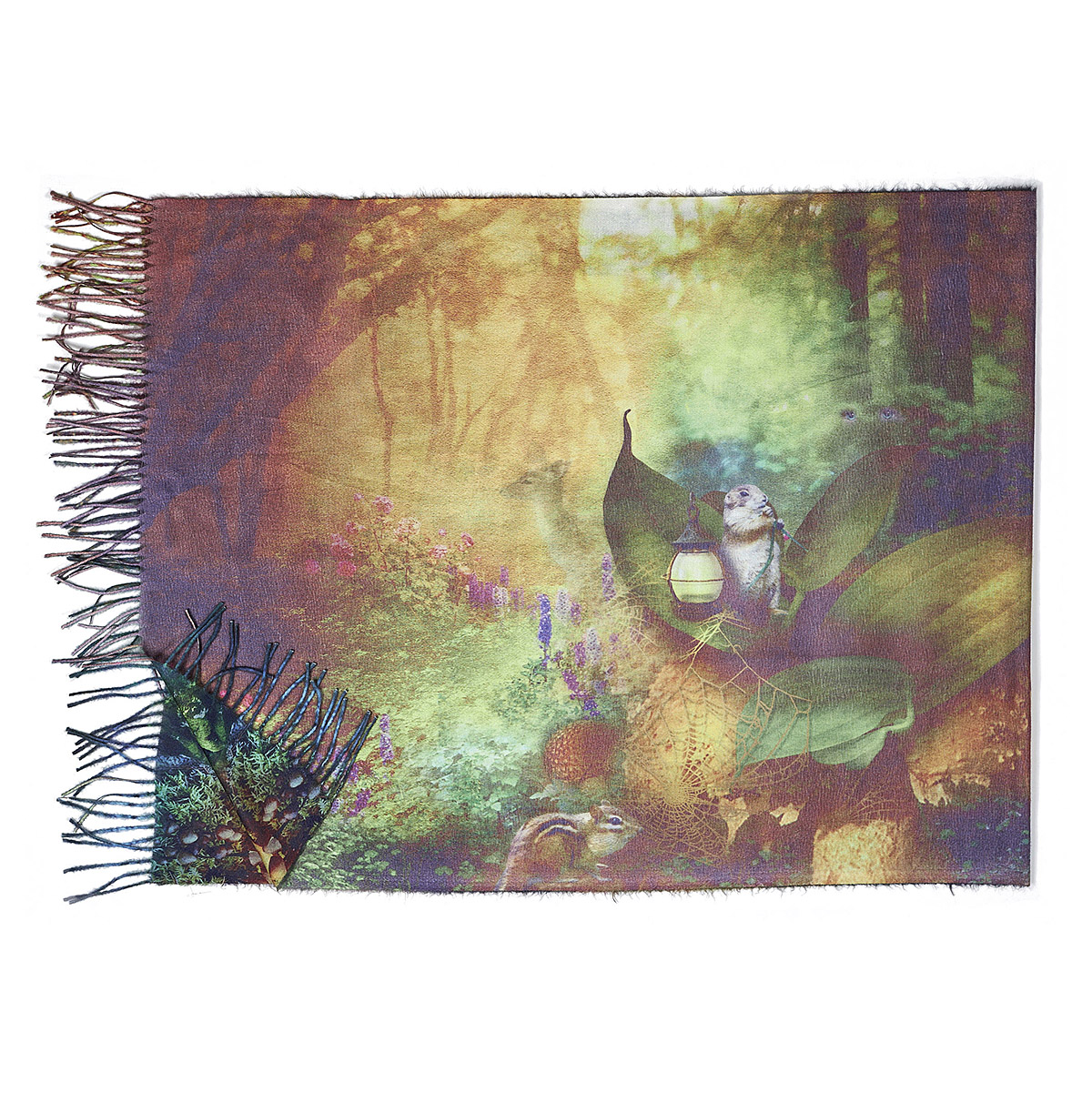 Sequoia Γυναικεία Πασμίνα Διπλής Όψης 06-23 multi color