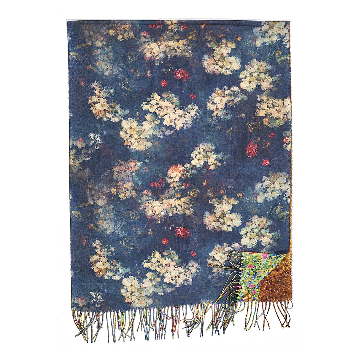 Sequoia Γυναικεία Πασμίνα Διπλής Όψης Gustav Klimt – Το Φιλί 06-22 multi color