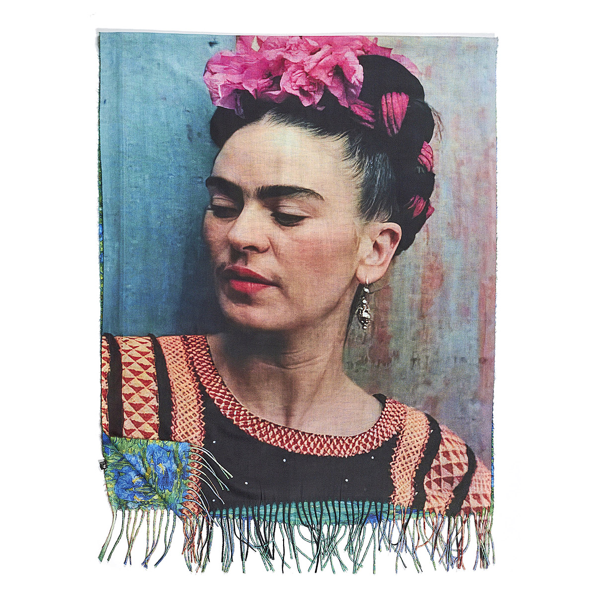 Sequoia Γυναικεία Πασμίνα Διπλής Όψης Frida kahlo 06-18 multi color