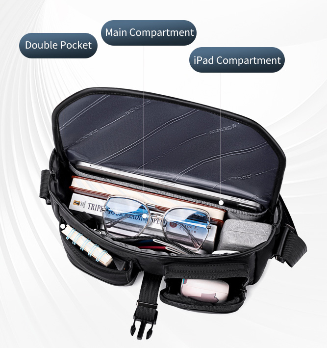 ARCTIC HUNTER τσάντα ώμου KB00827, 6L, μαύρη