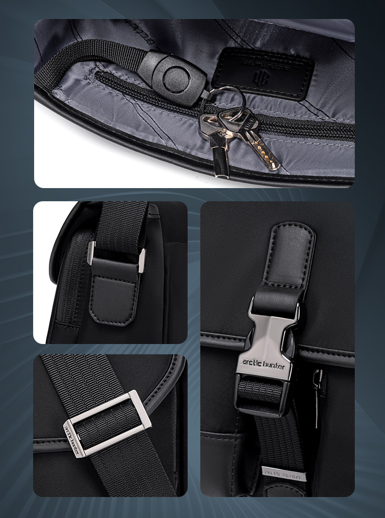 ARCTIC HUNTER τσάντα ώμου KB00827, 6L, μαύρη