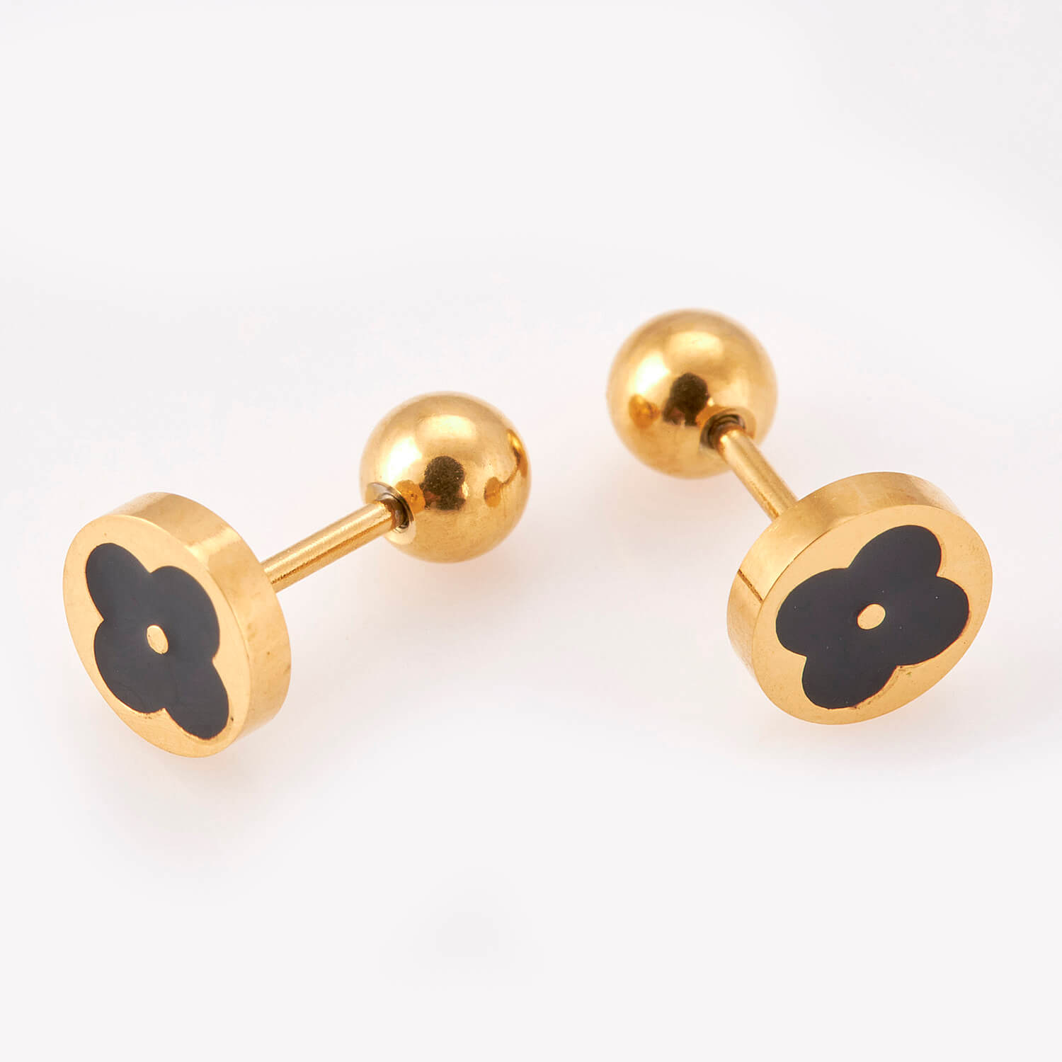 Sequoia Παιδικό Υποαλλεργικό Επιχρυσωμένο Ατσάλινο Σκουλαρίκι