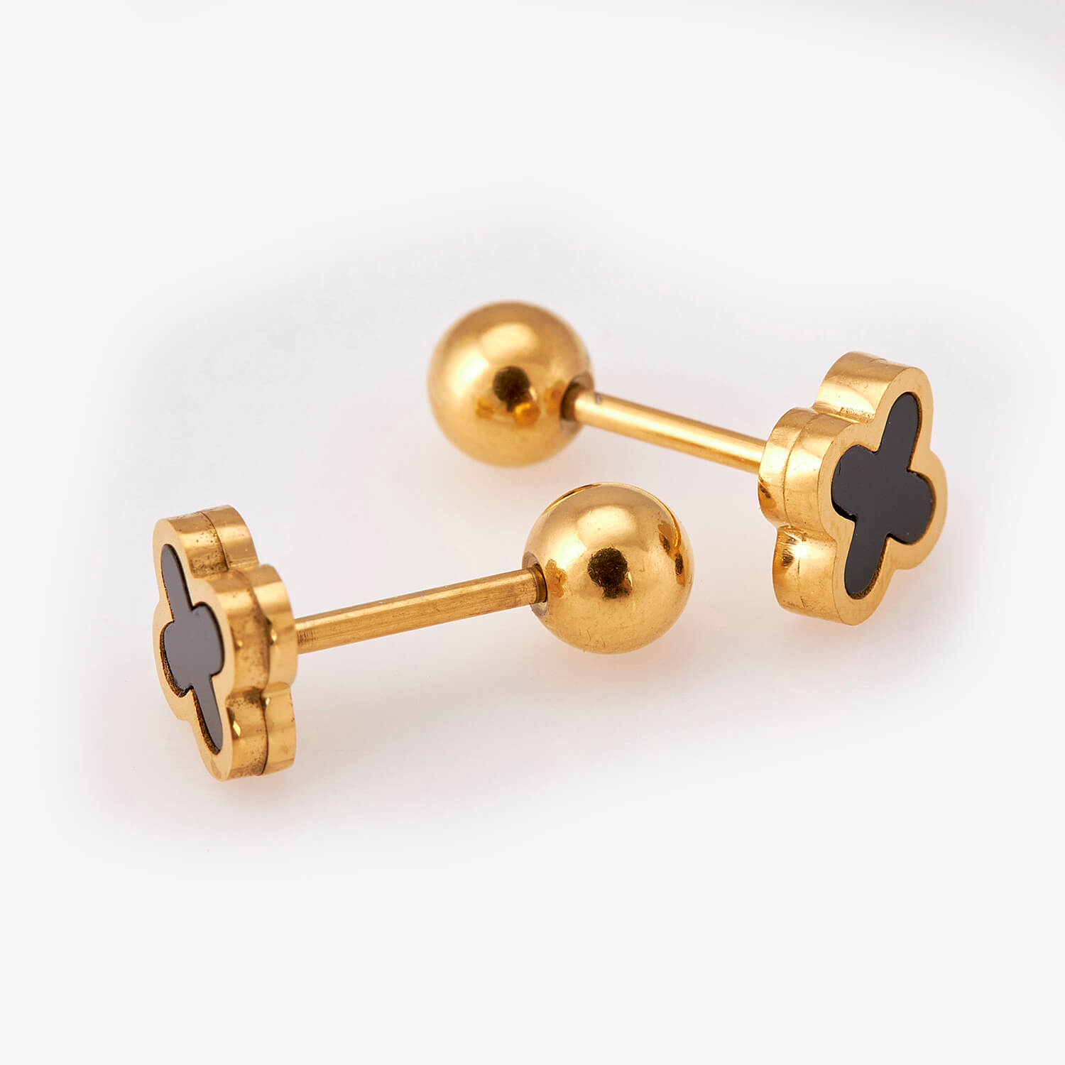 Sequoia Παιδικό Υποαλλεργικό Επιχρυσωμένο Ατσάλινο Σκουλαρίκι