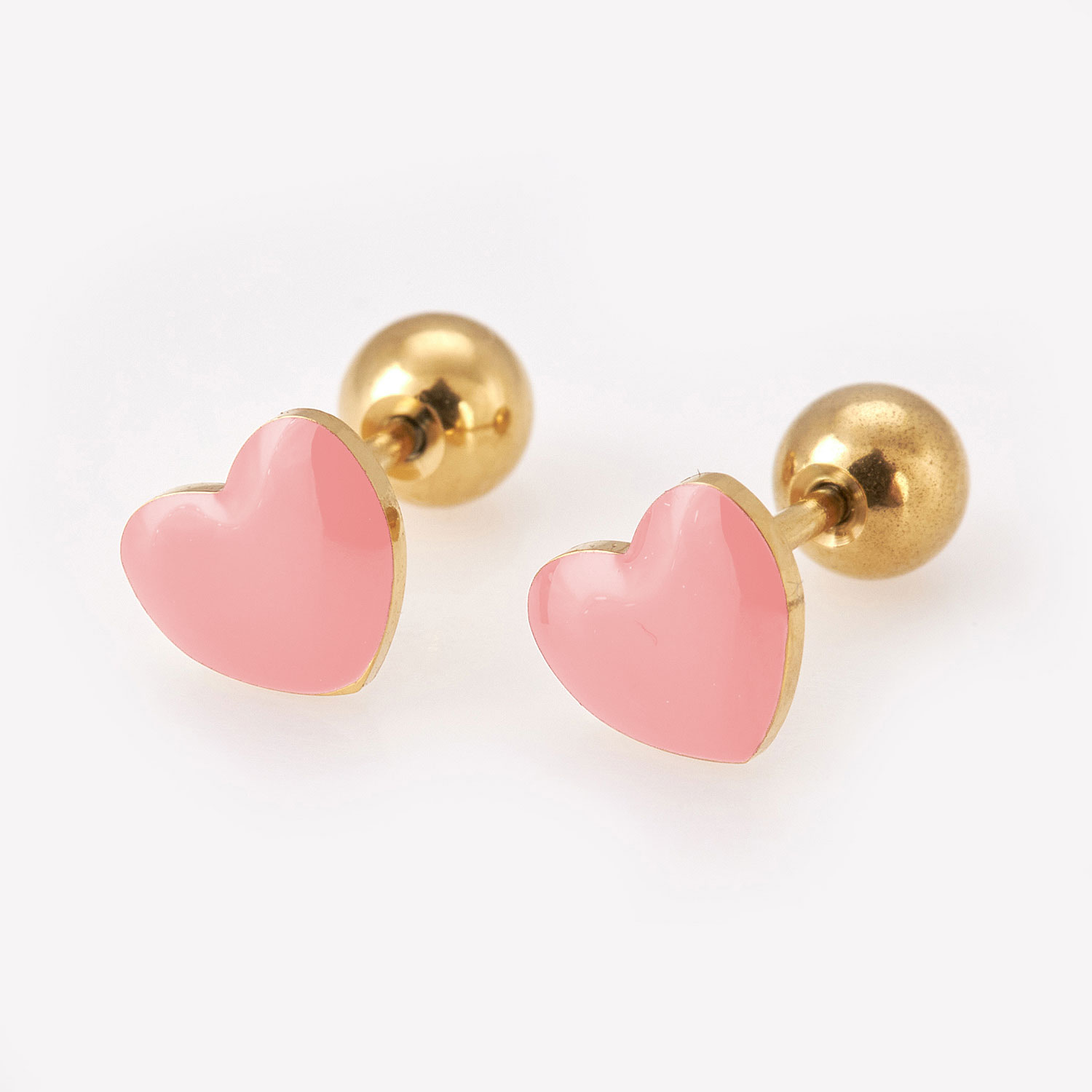 Sequoia Παιδικό Υποαλεργικό Επιχρυσωμένο Ατσάλινο Σκουλαρίκι σε σχήμα Καρδιά ER-1007-2 Ροζ Sequoia Παιδικό Υποαλεργικό Επιχρυσωμένο Ατσάλινο Σκουλαρίκι σε σχήμα Καρδιά ER-1007-2 Ροζ