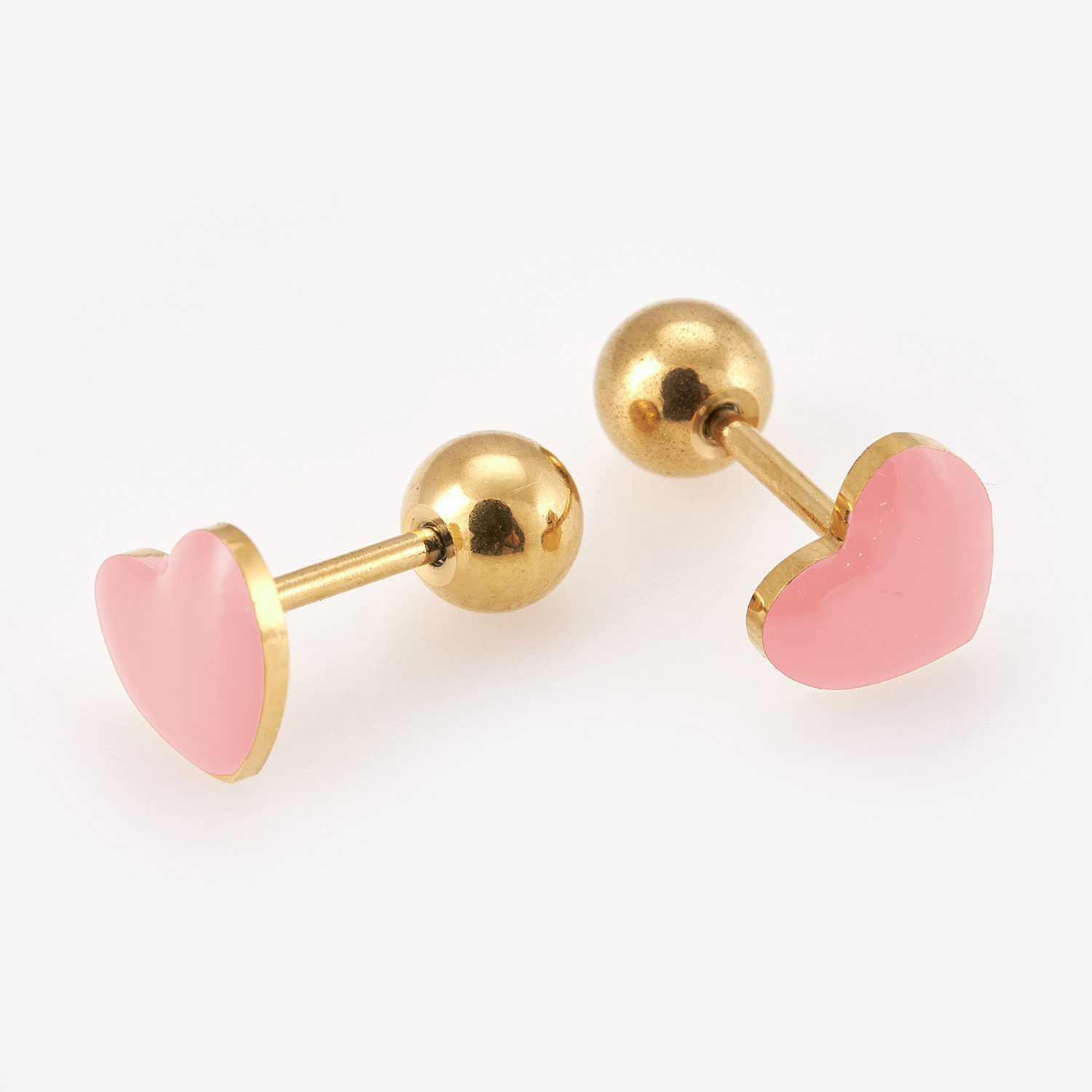 Sequoia Παιδικό Υποαλεργικό Επιχρυσωμένο Ατσάλινο Σκουλαρίκι σε σχήμα Καρδιά ER-1007-2 Ροζ Sequoia Παιδικό Υποαλεργικό Επιχρυσωμένο Ατσάλινο Σκουλαρίκι σε σχήμα Καρδιά ER-1007-2 Ροζ