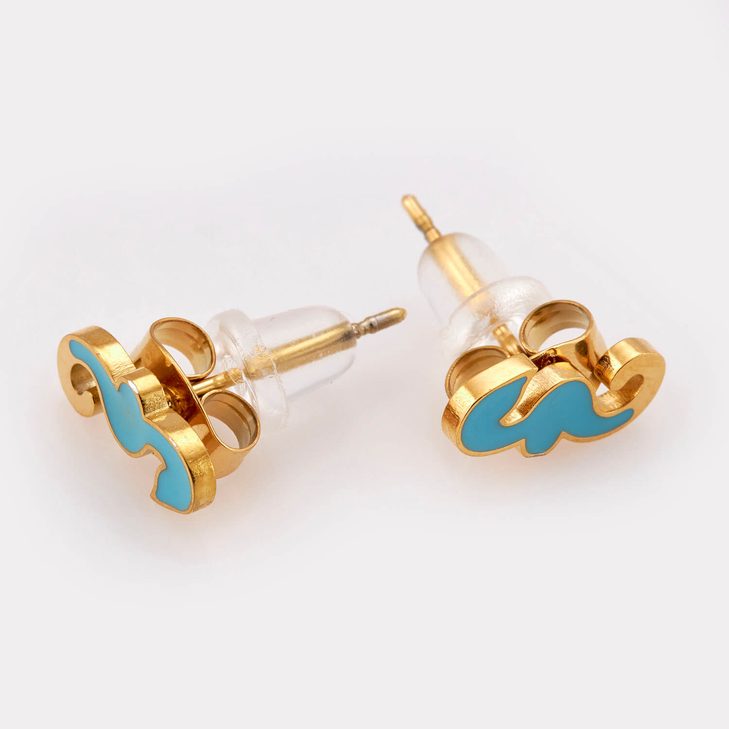 Sequoia Παιδικό Υποαλλεργικό Επιχρυσωμένο Ατσάλινο Σκουλαρίκι Ιππόκαμπος