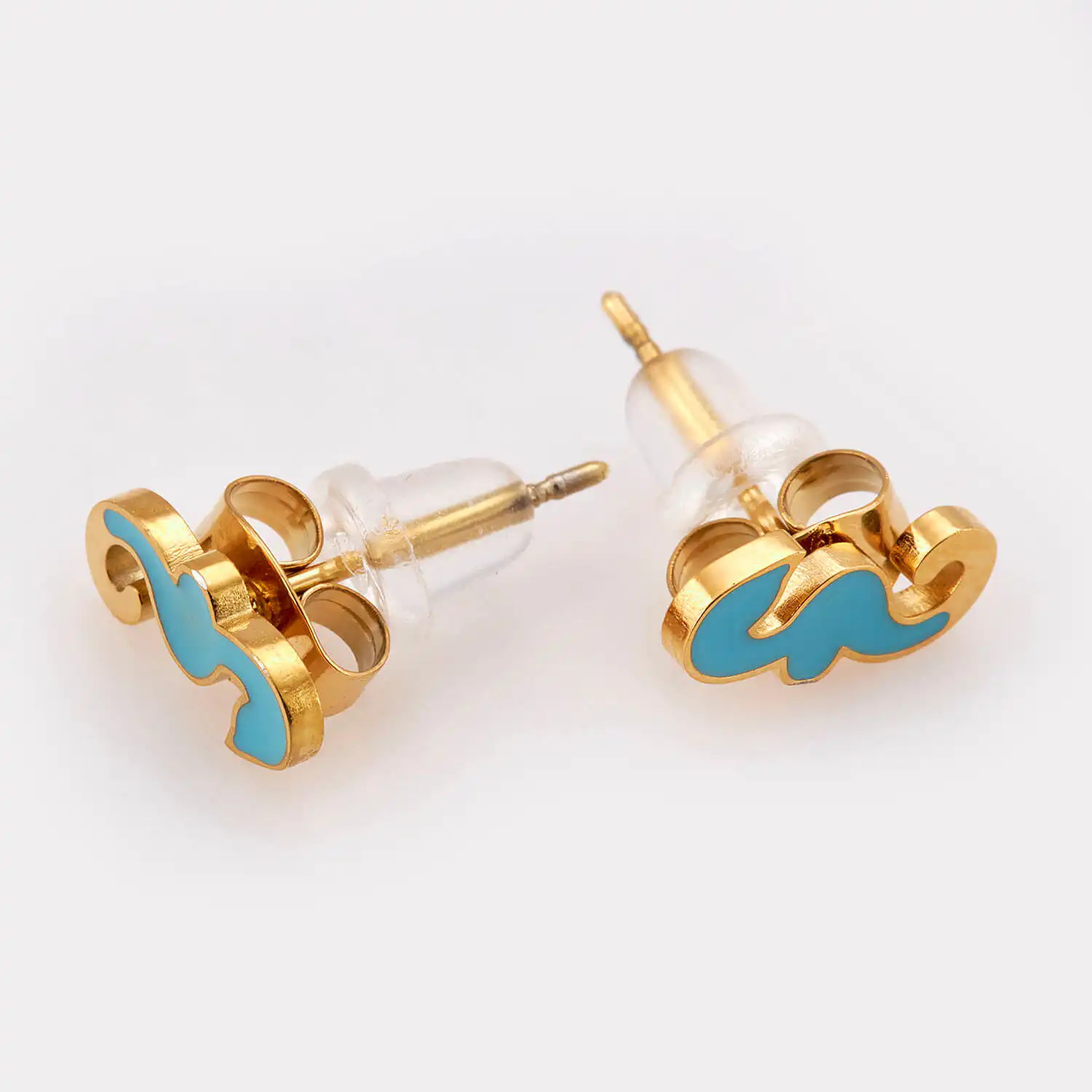 Sequoia Παιδικό Υποαλλεργικό Επιχρυσωμένο Ατσάλινο Σκουλαρίκι Ιππόκαμπος