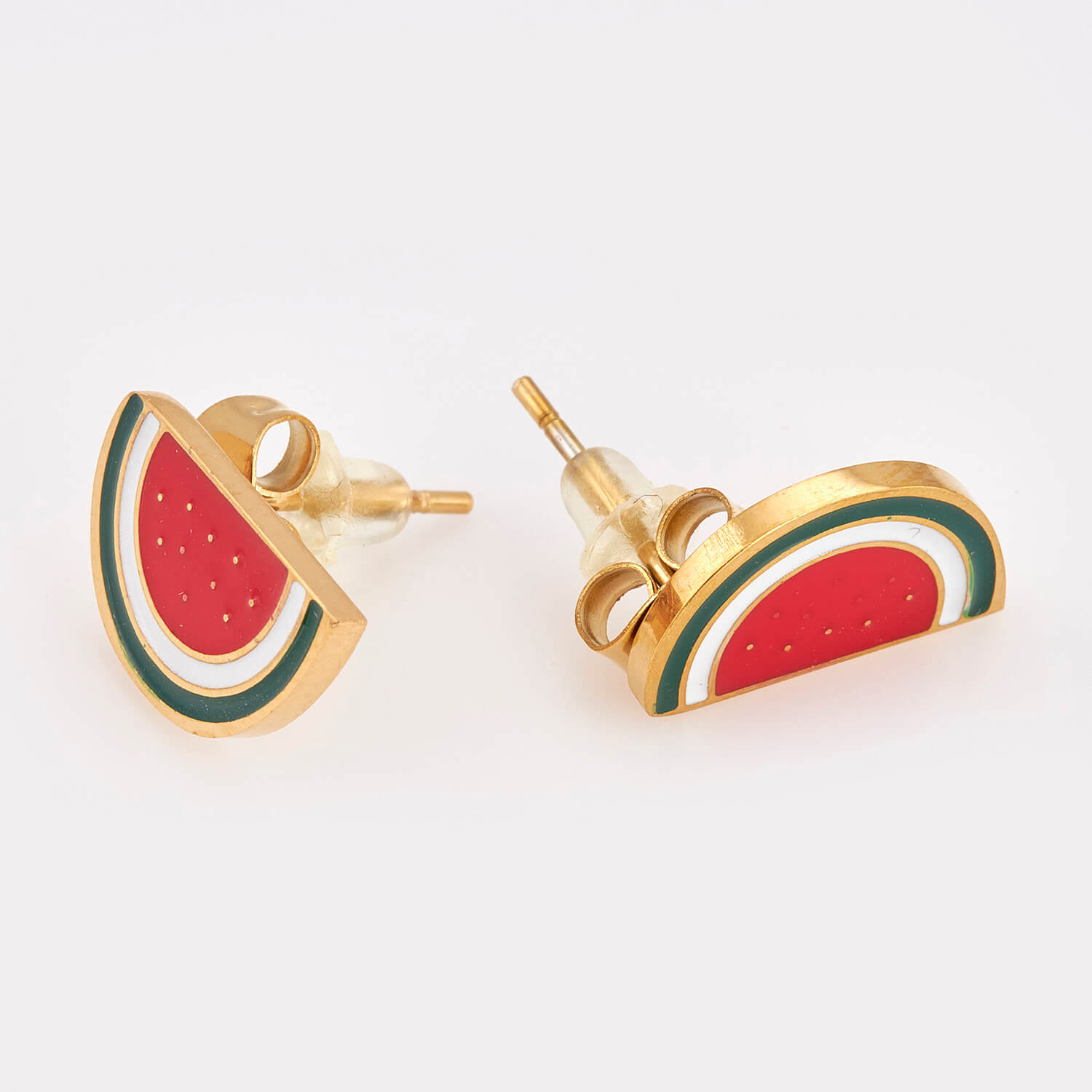 Sequoia Παιδικό Υποαλλεργικό Ατσάλινο Σκουλαρίκι Καρπούζι