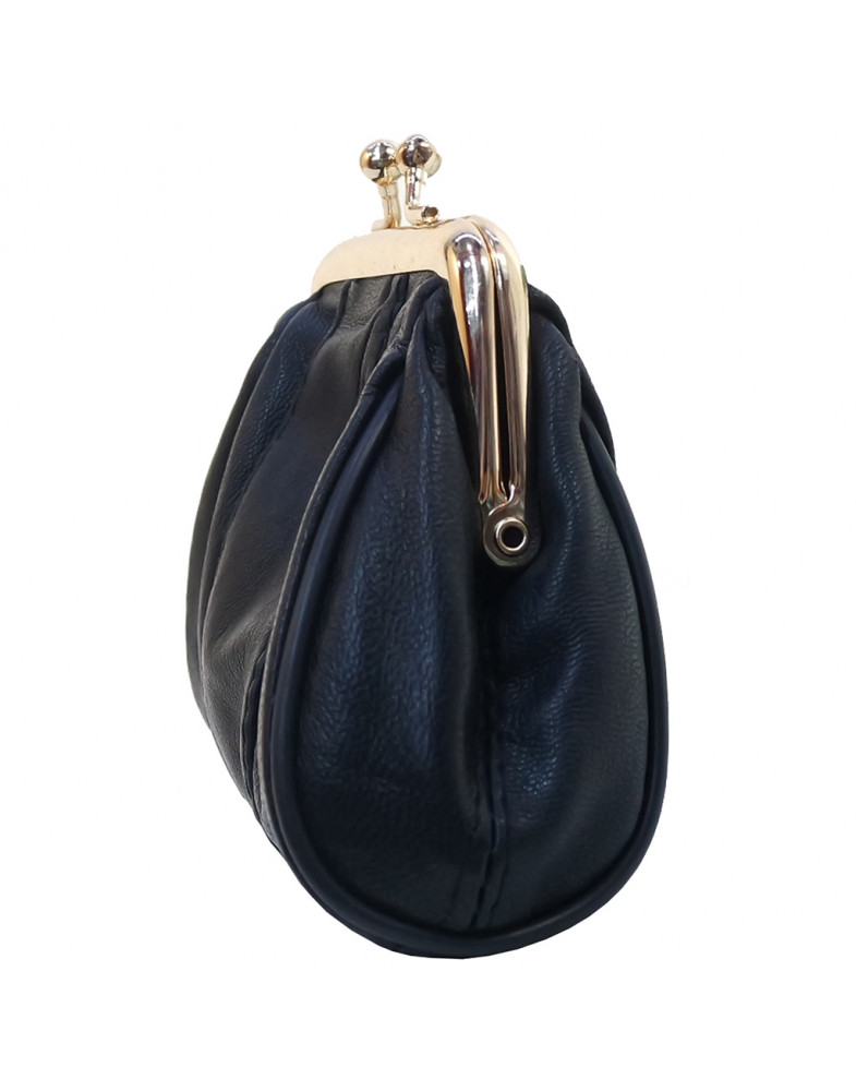 Sequoia δερμάτινο πορτοφόλι για κερματα με κλιπ 18-0001 black